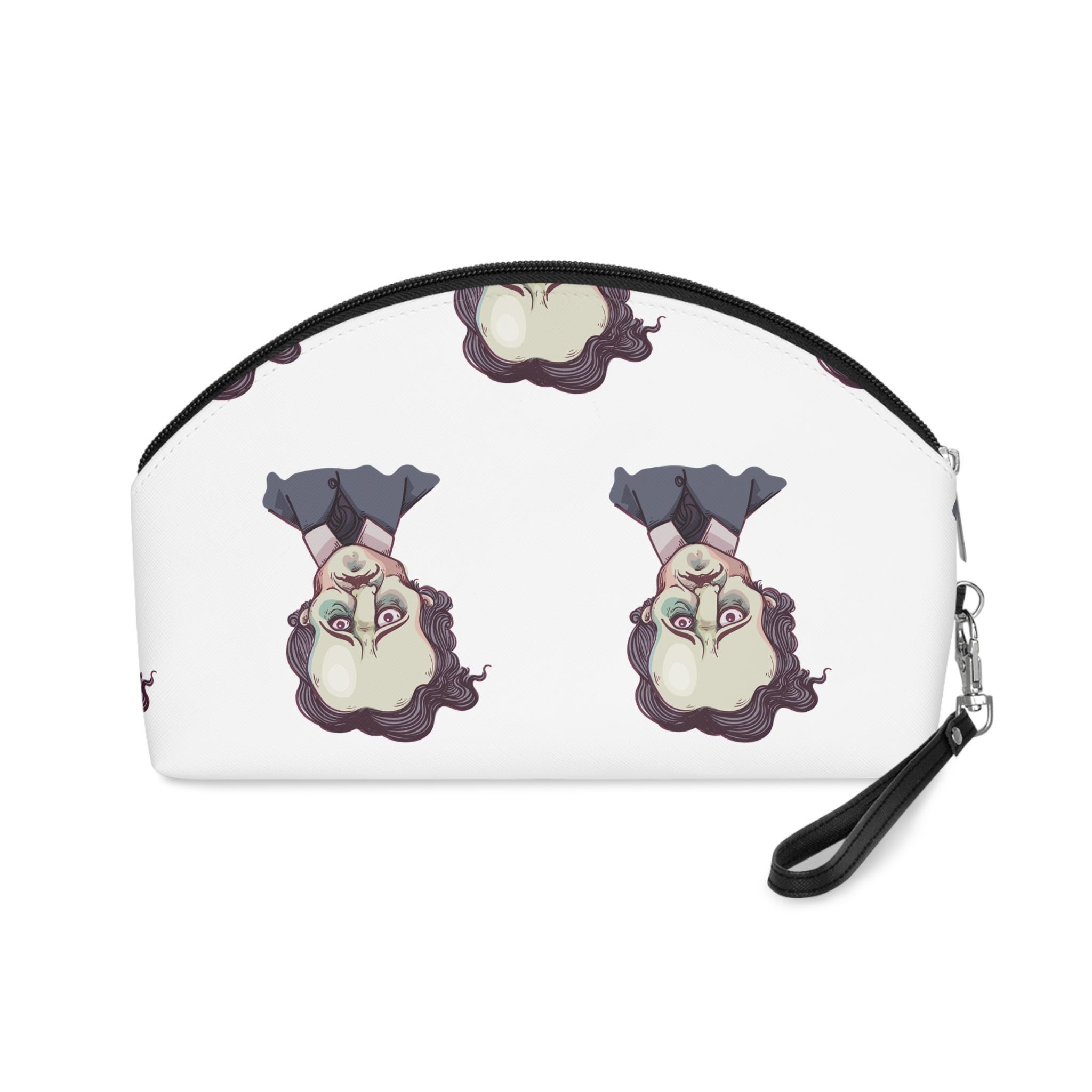 Hand Drawn Caricature Illustration Makeup Bag - Image 2
