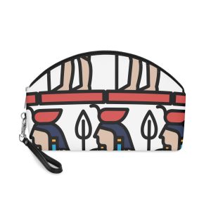 Ancient Egyptian Sculpture Line Style Makeup Bag