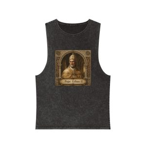 Pope Urban II Unisex Stonewash Tank Top