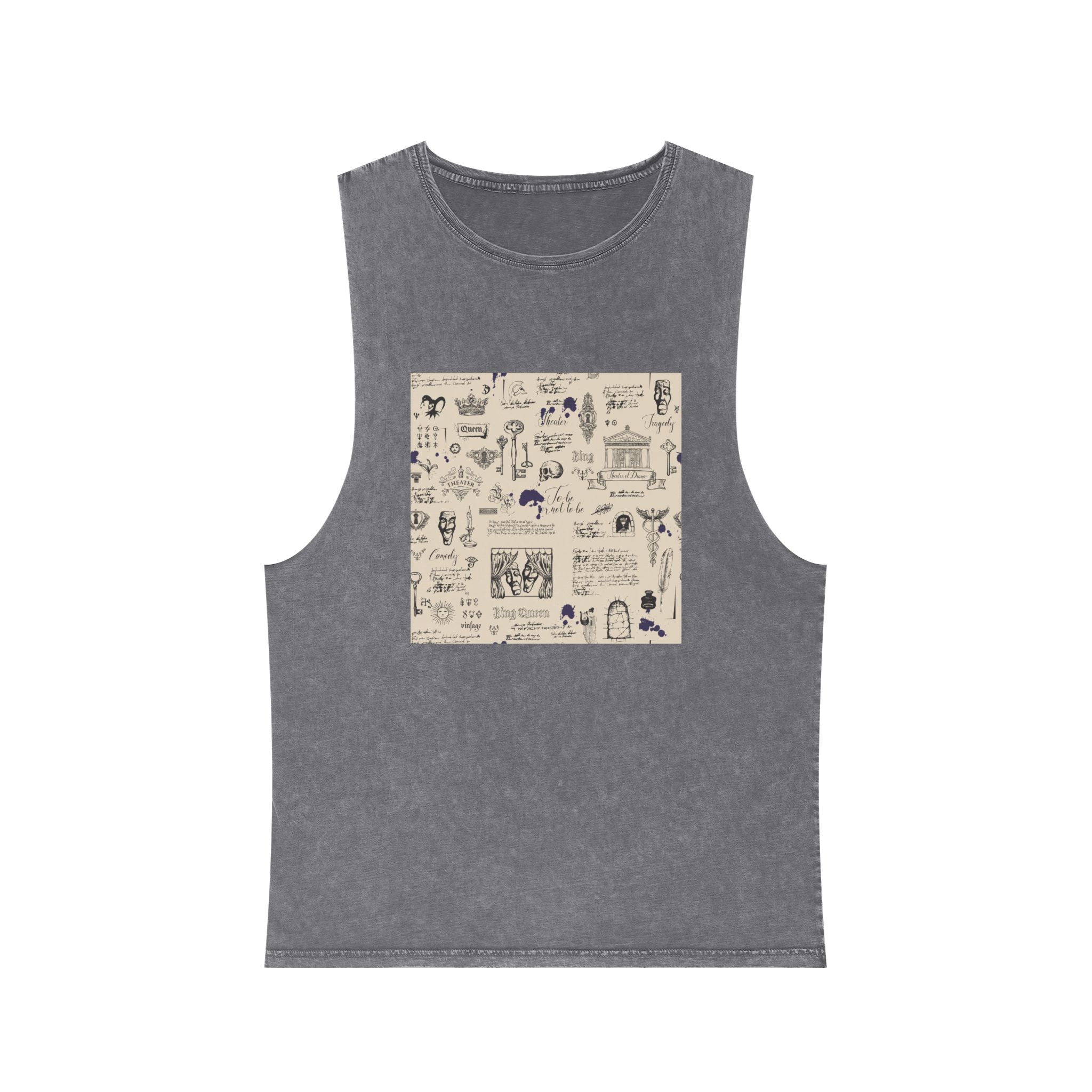 Theater 001 Unisex Stonewash Tank Top - Image 9
