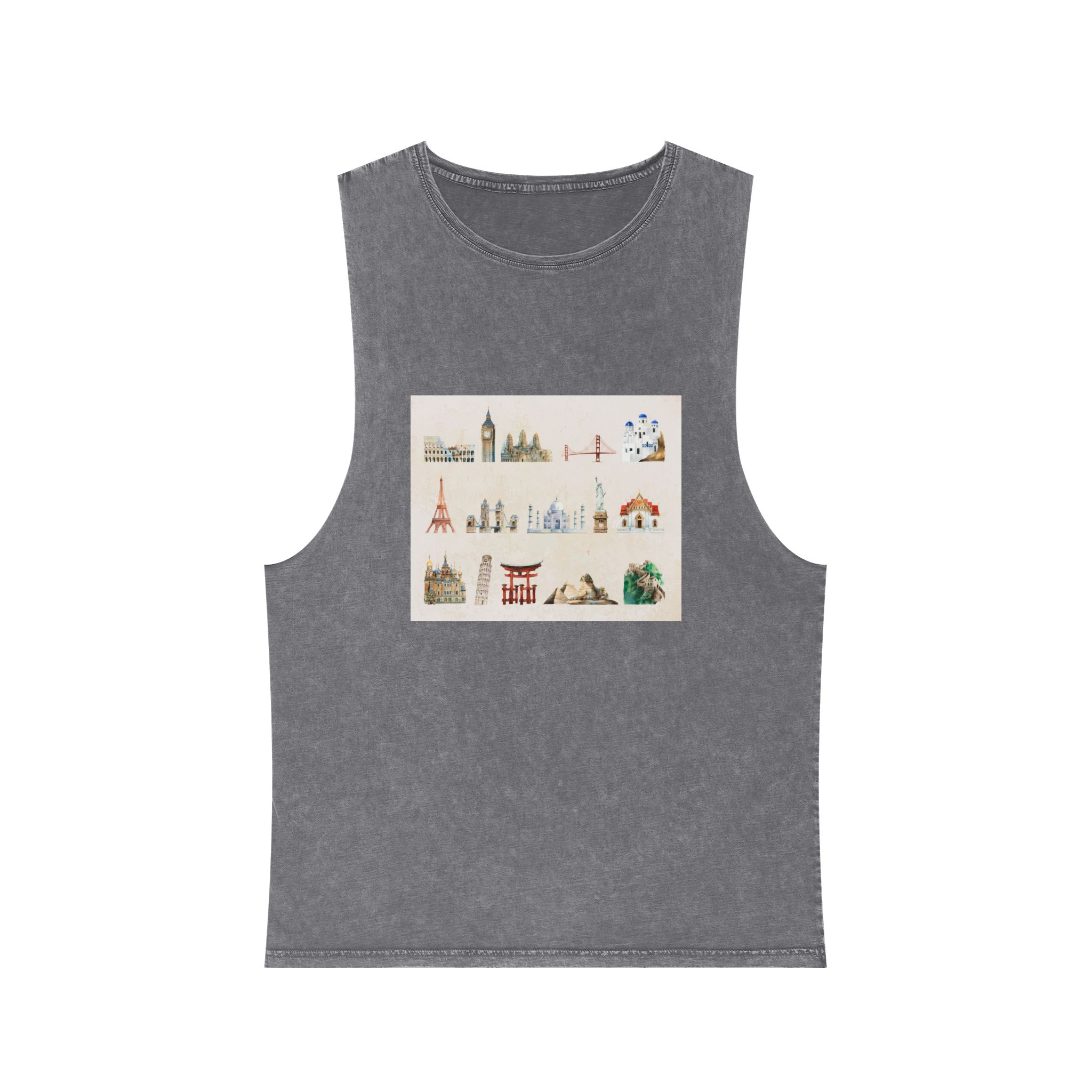Historical Design 433673 Unisex Stonewash Tank Top - Image 9