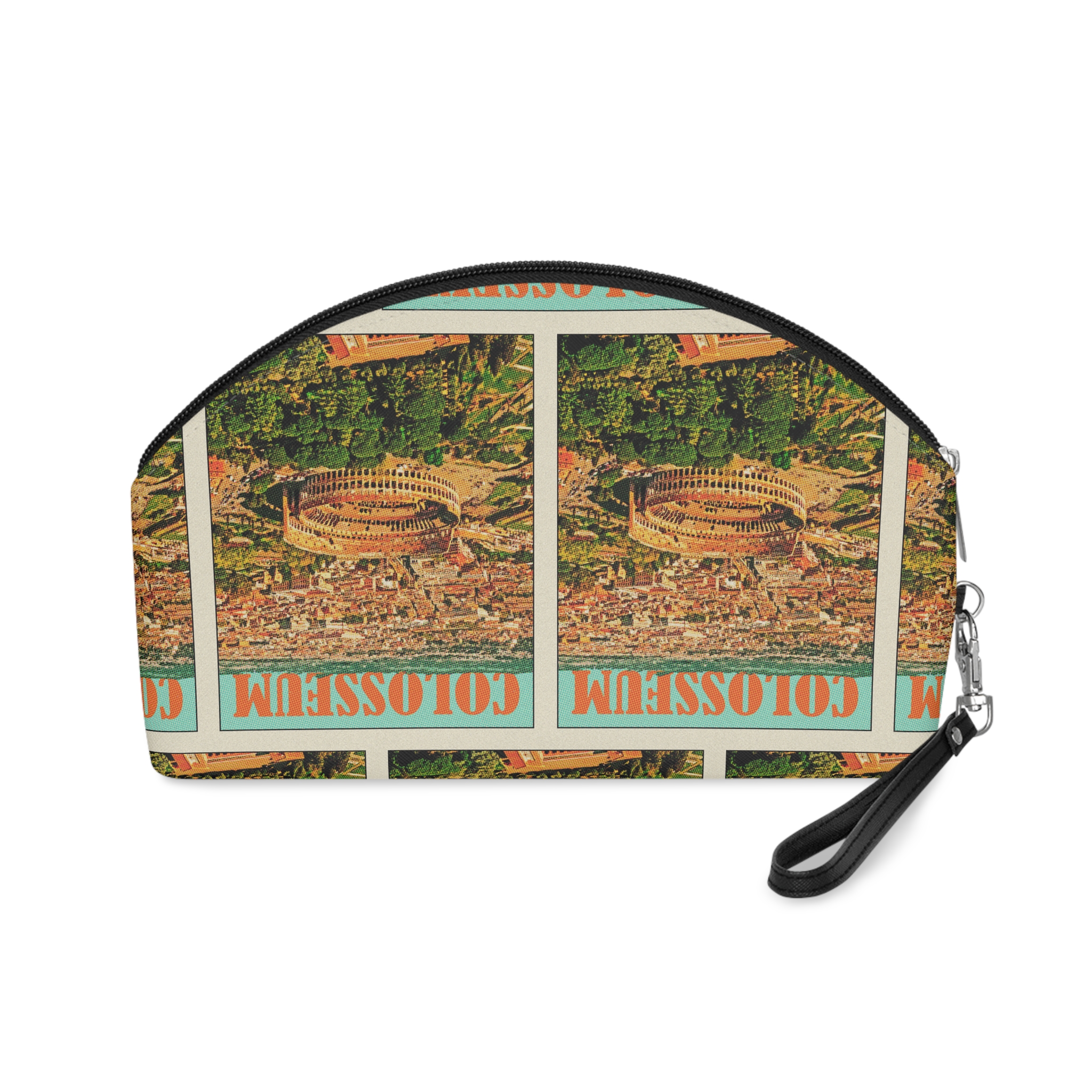 Colosseum Retro Travel Poster Makeup Bag - Image 2