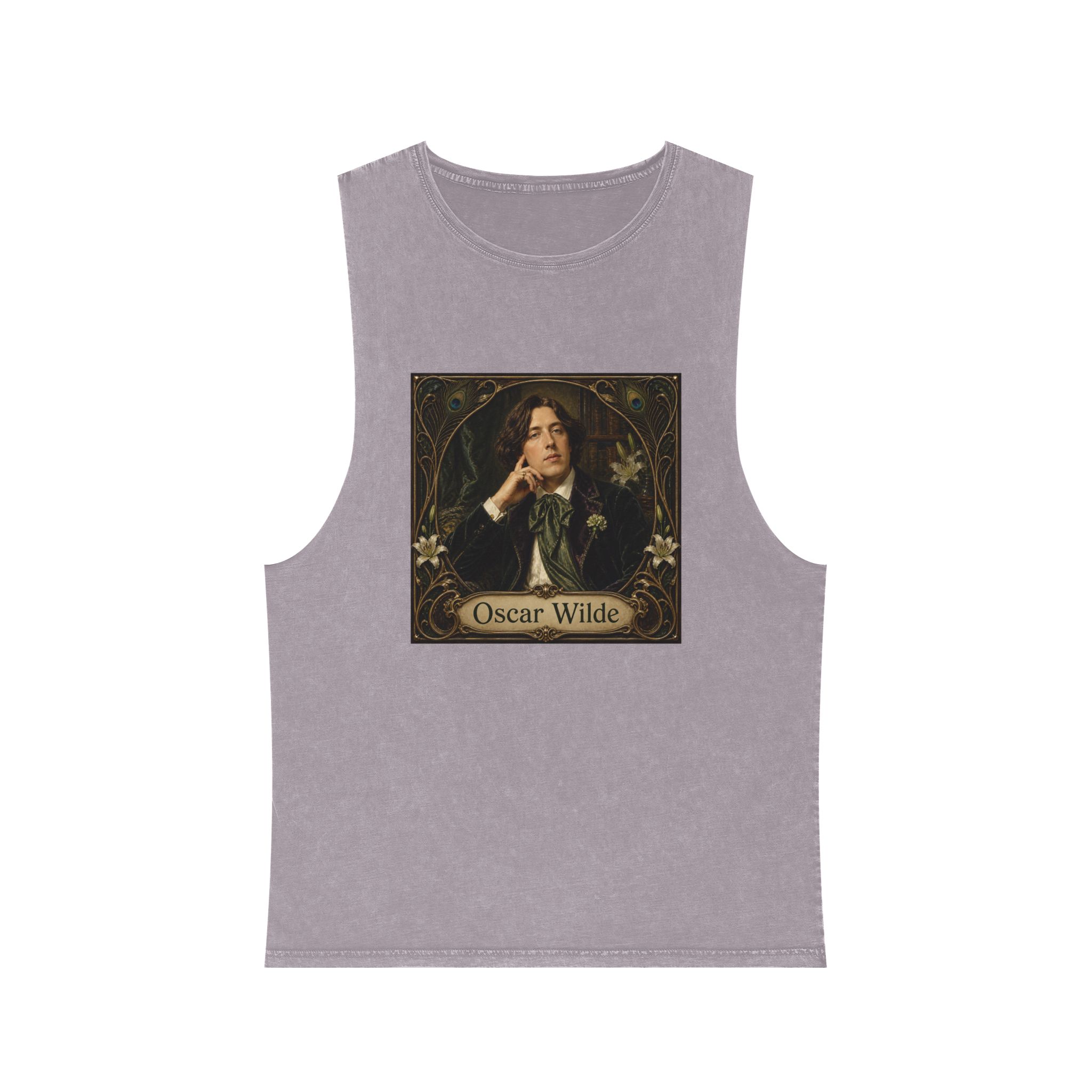 Oscar Wilde Unisex Stonewash Tank Top - Image 17