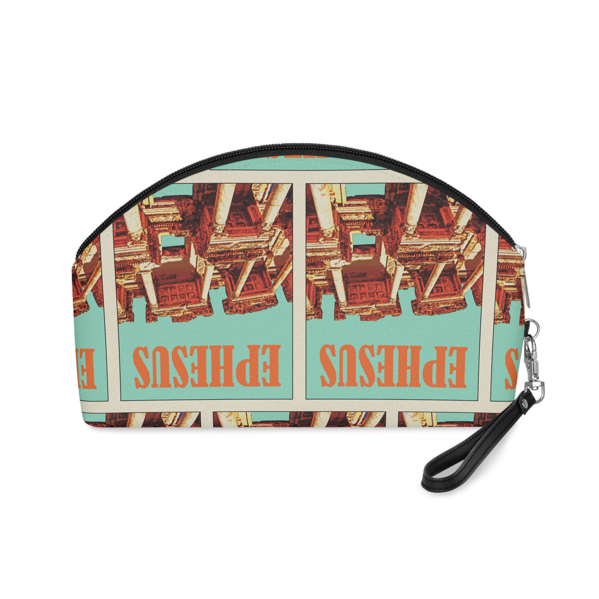 Ephesus Retro Travel Poster Makeup Bag - Image 2