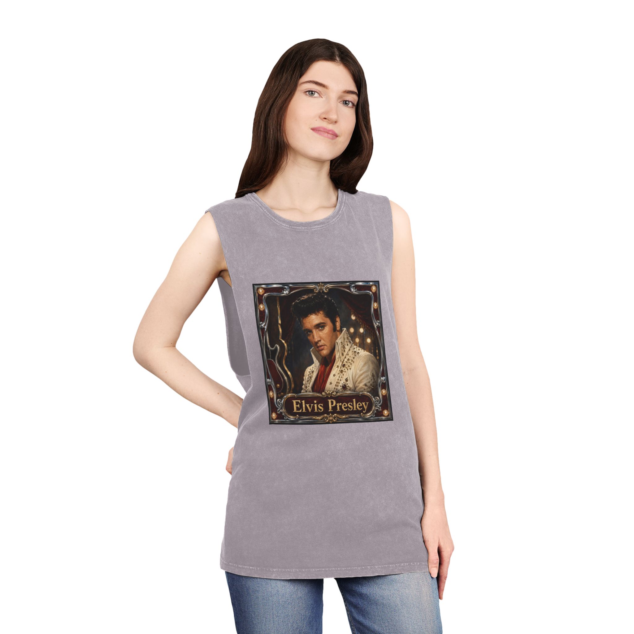 Elvis Presley Unisex Stonewash Tank Top - Image 20