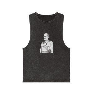 Adolf Hitler Unisex Stonewash Tank Top
