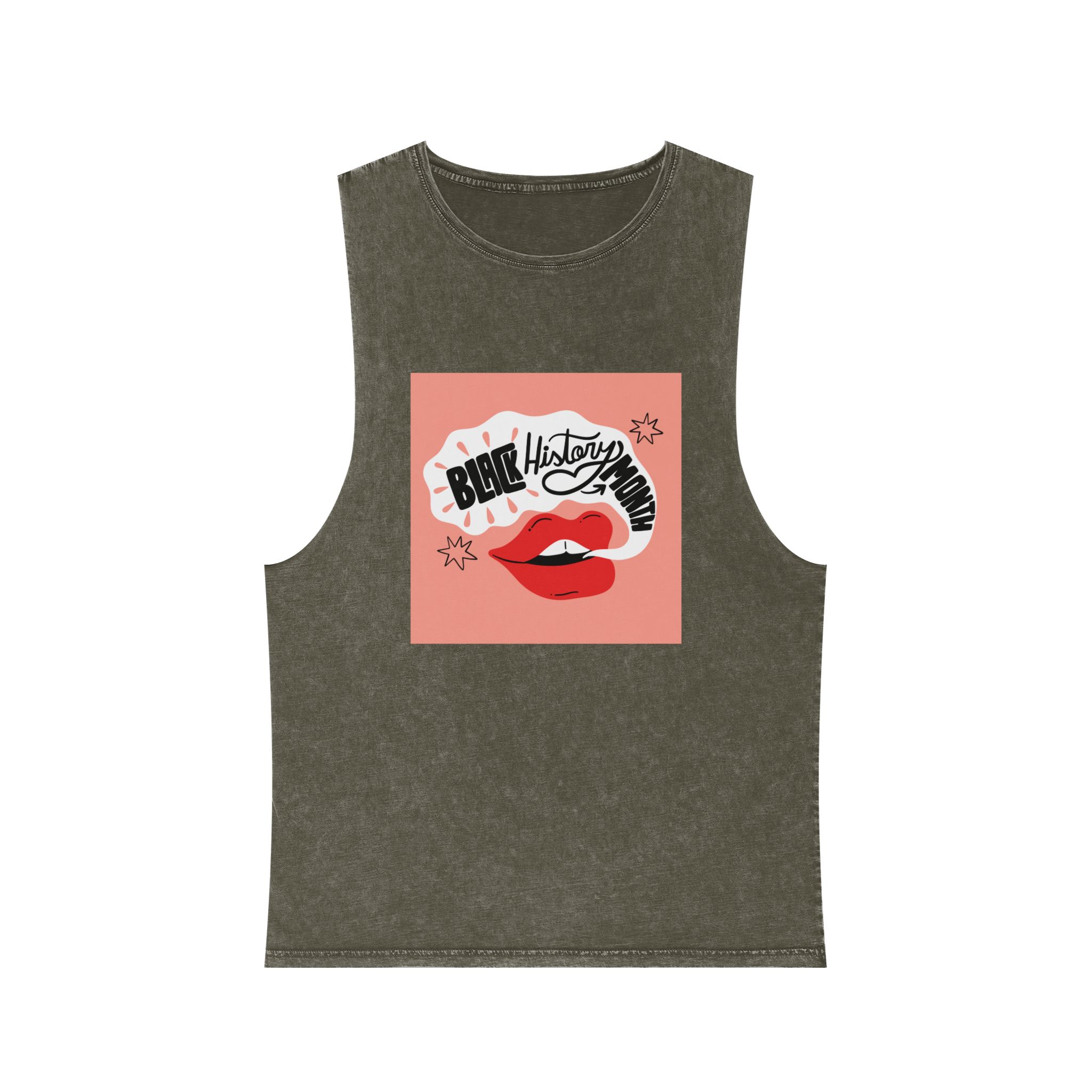 Historical Design A98C85 Unisex Stonewash Tank Top - Image 5