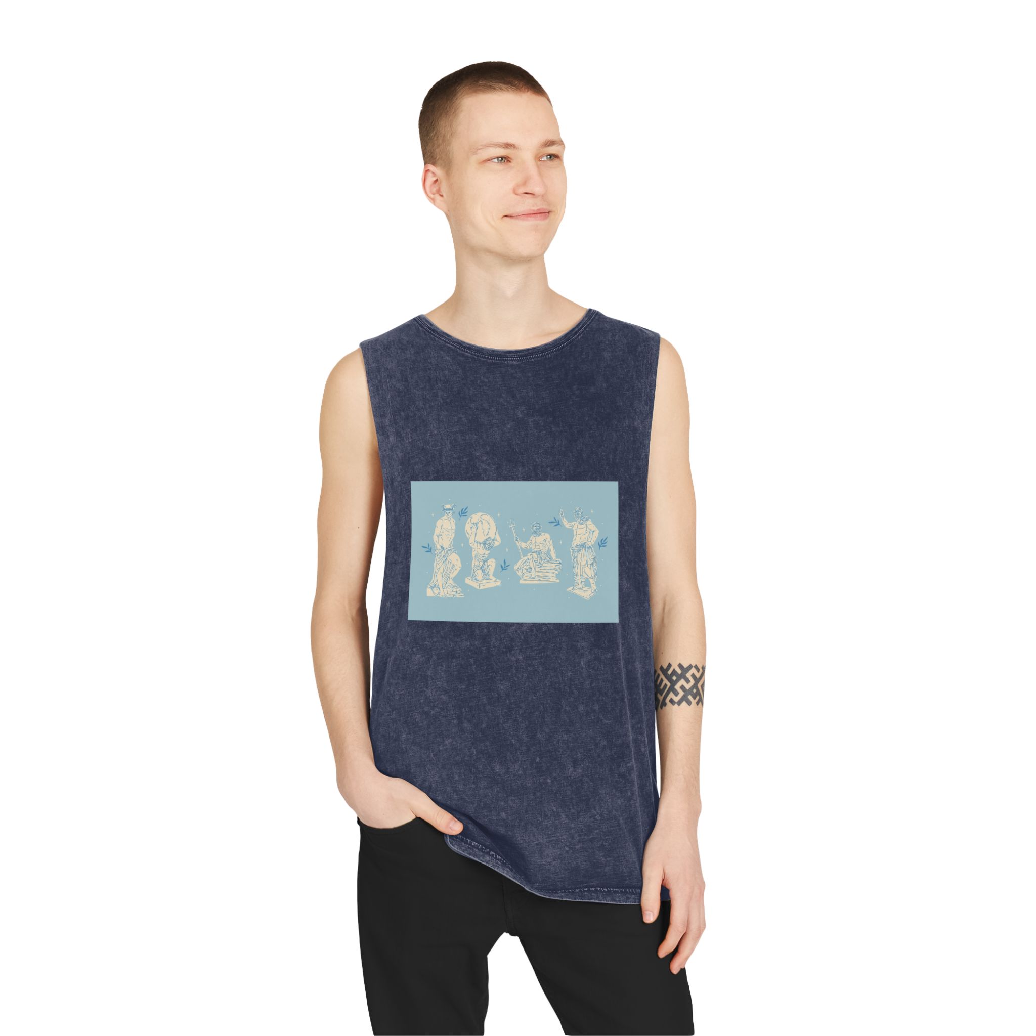 Historical Design E0223A Unisex Stonewash Tank Top - Image 15