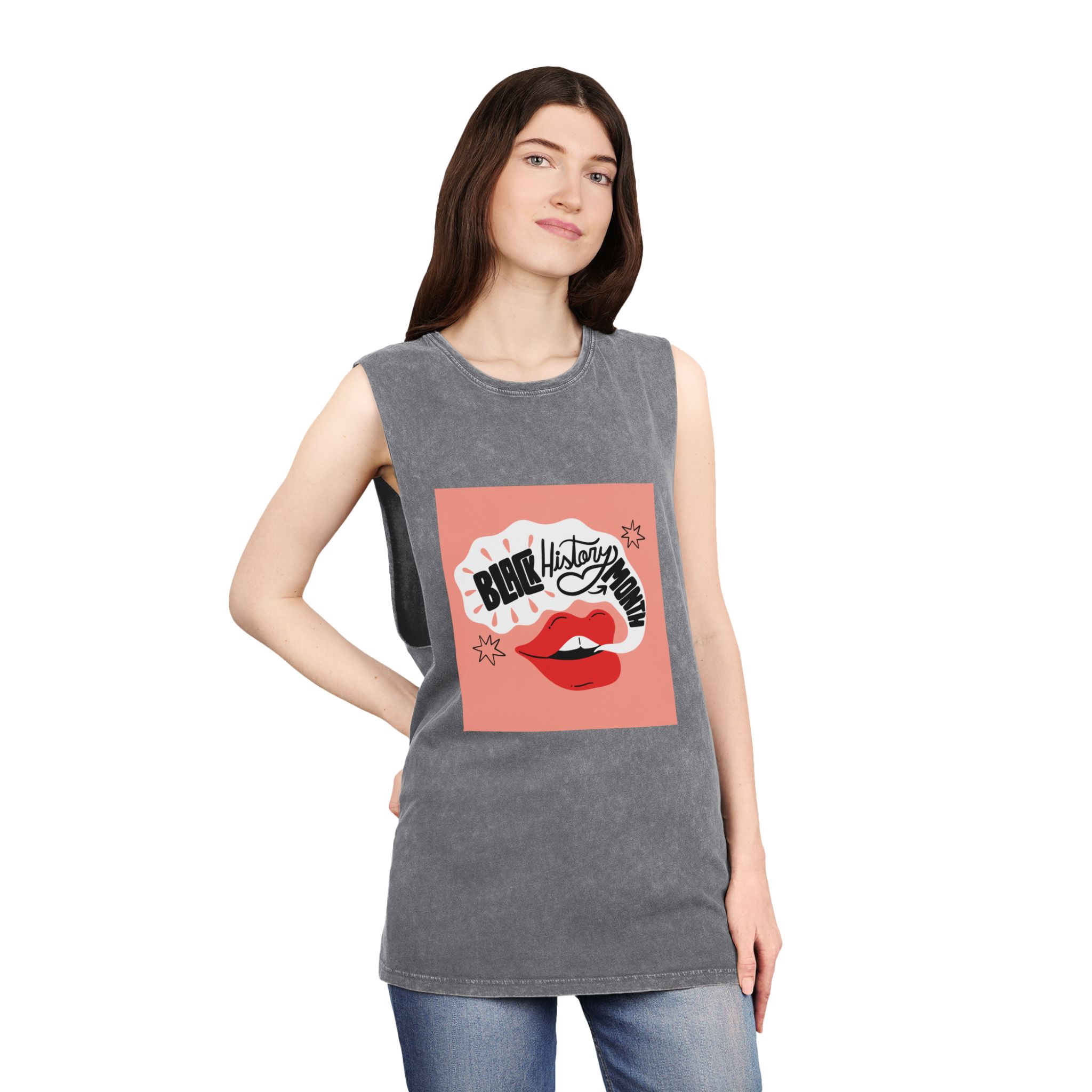 Historical Design A98C85 Unisex Stonewash Tank Top - Image 12