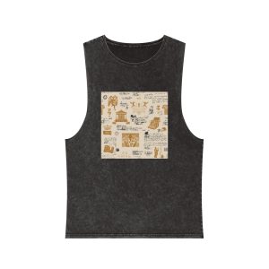 Theater Background 004 Unisex Stonewash Tank Top