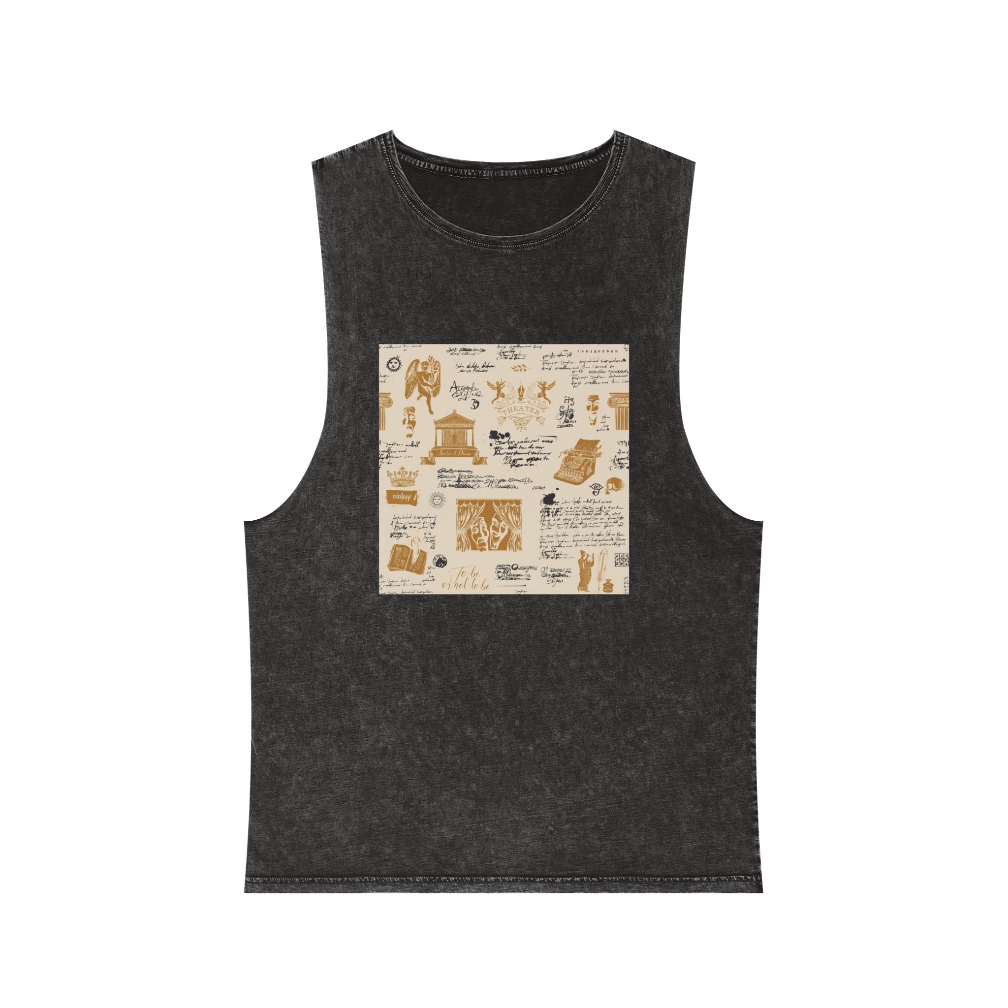 Theater Background 004 Unisex Stonewash Tank Top