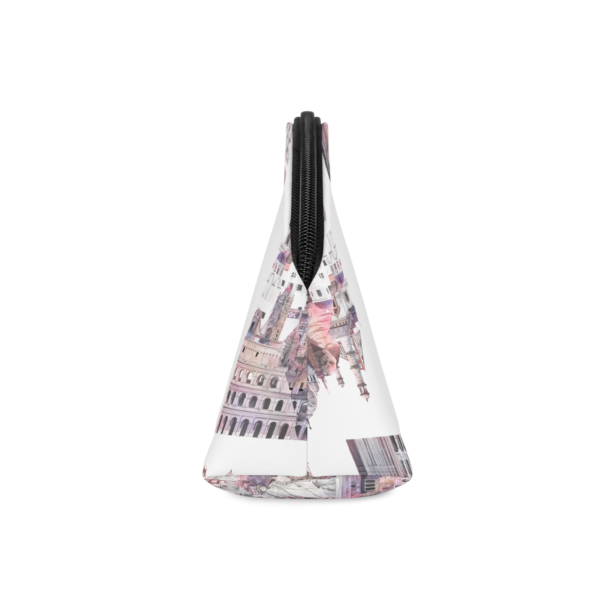 Collection Architectural Landmarks Painted By Watercolor Makeup Bag - Image 4