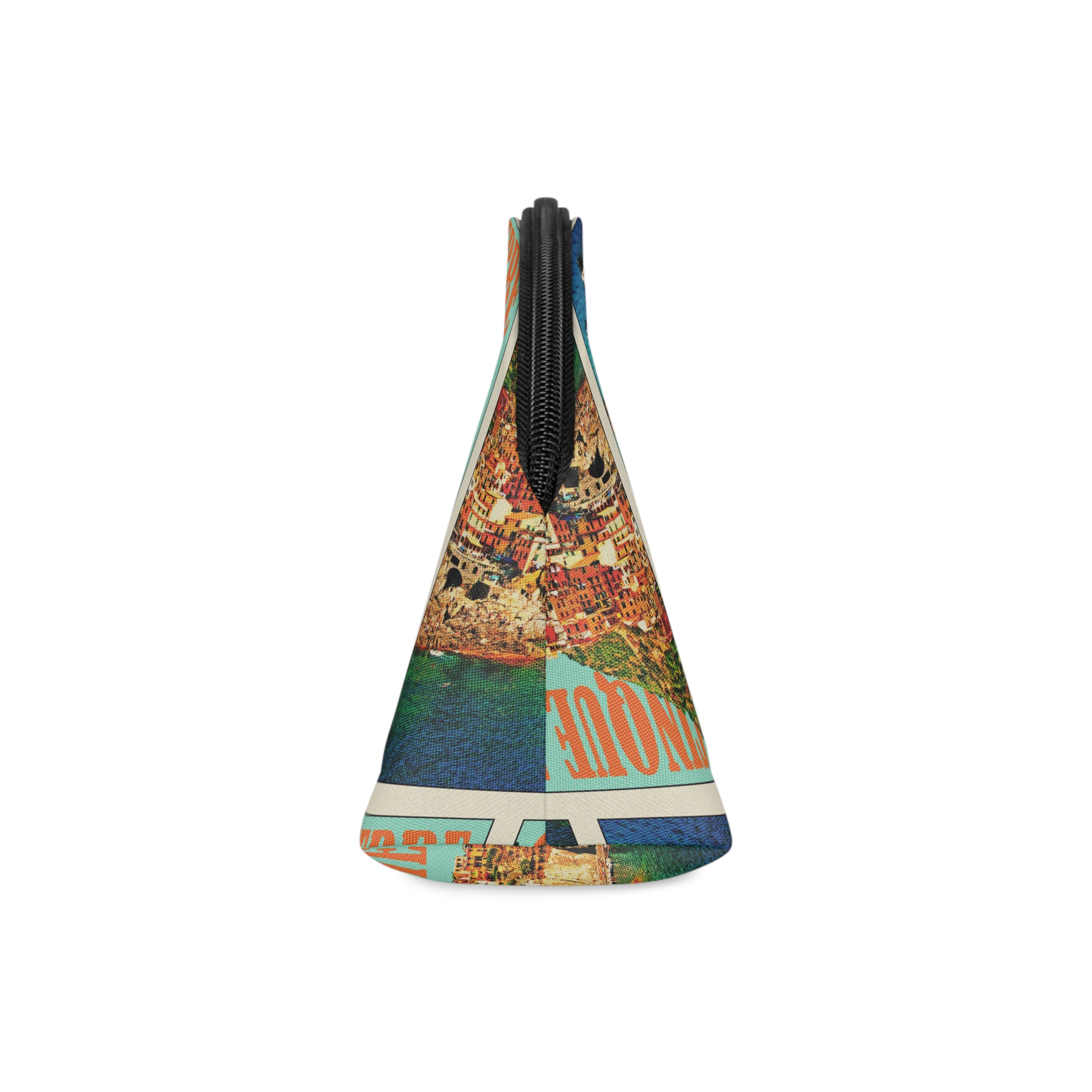 Cinque Terre Retro Travel Poster Makeup Bag - Image 4