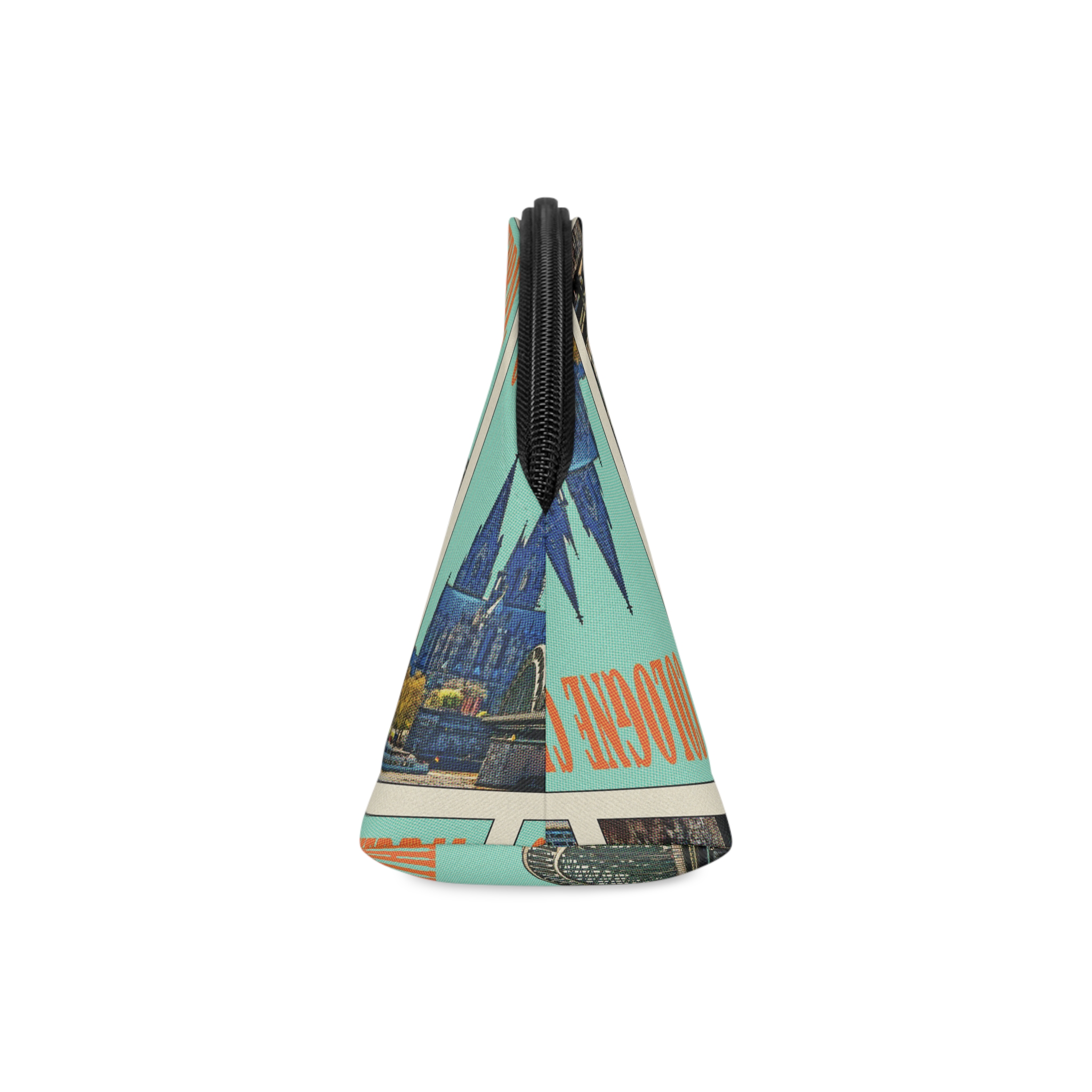 Cologne Cathedral Retro Travel Poster Makeup Bag - Image 4