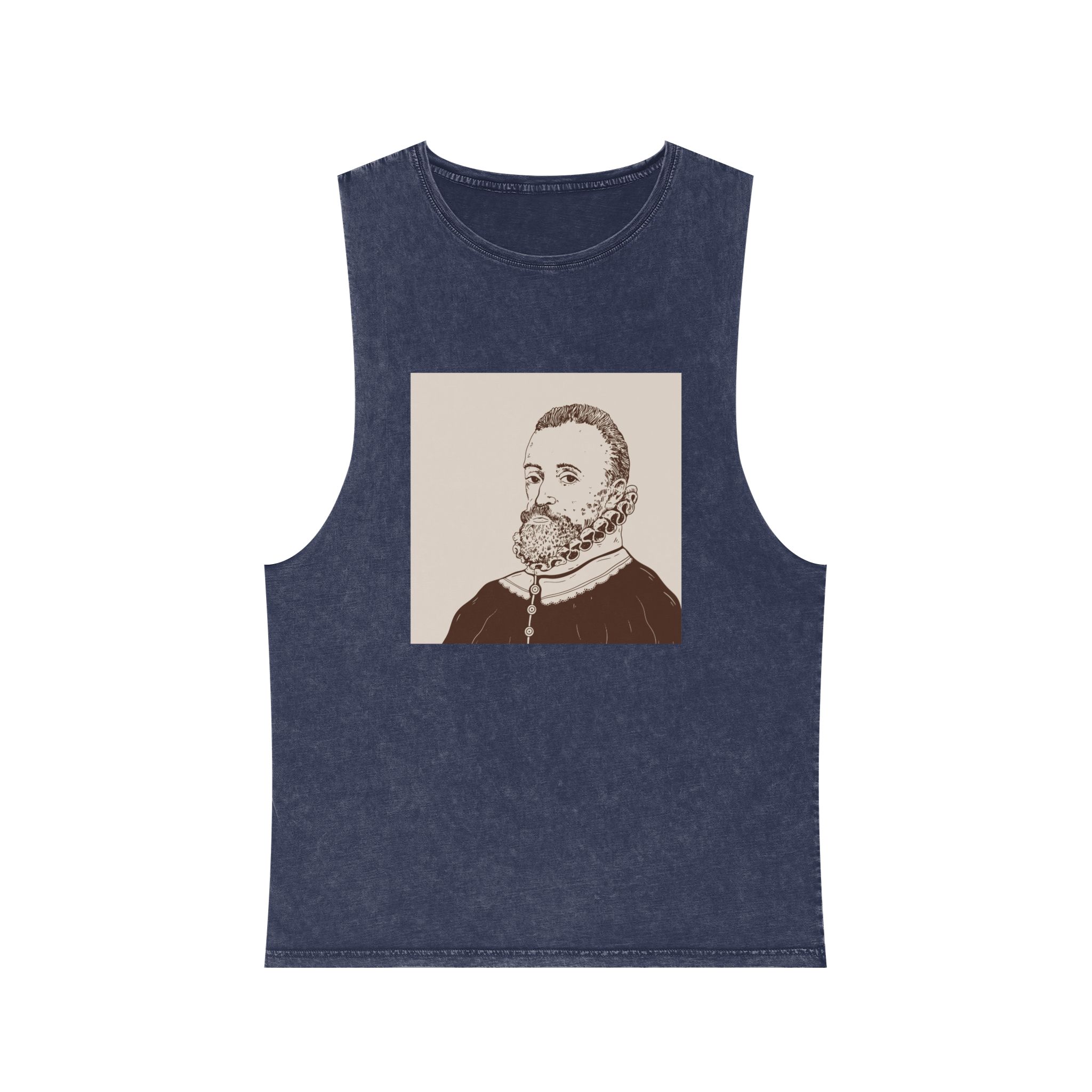 Historical Design E34CAD Unisex Stonewash Tank Top - Image 13