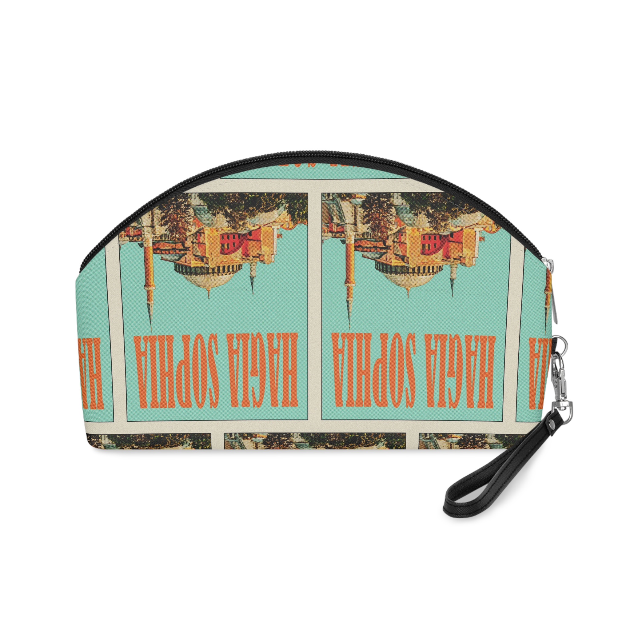 Hagia Sophia Retro Travel Poster (1) Makeup Bag - Image 2