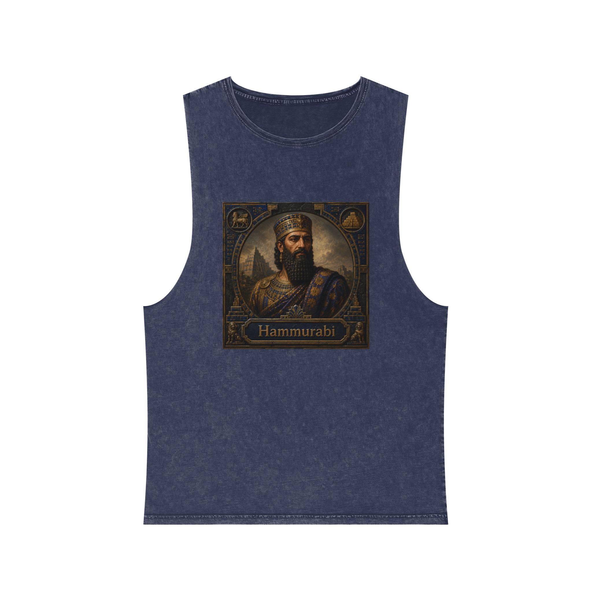 Hammurabi Unisex Stonewash Tank Top - Image 13