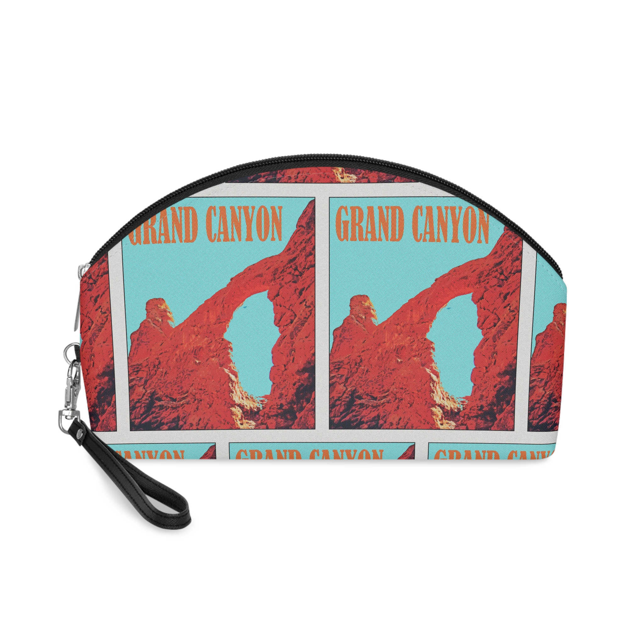 Grand Canyon Retro Travel Poster (1) Makeup Bag