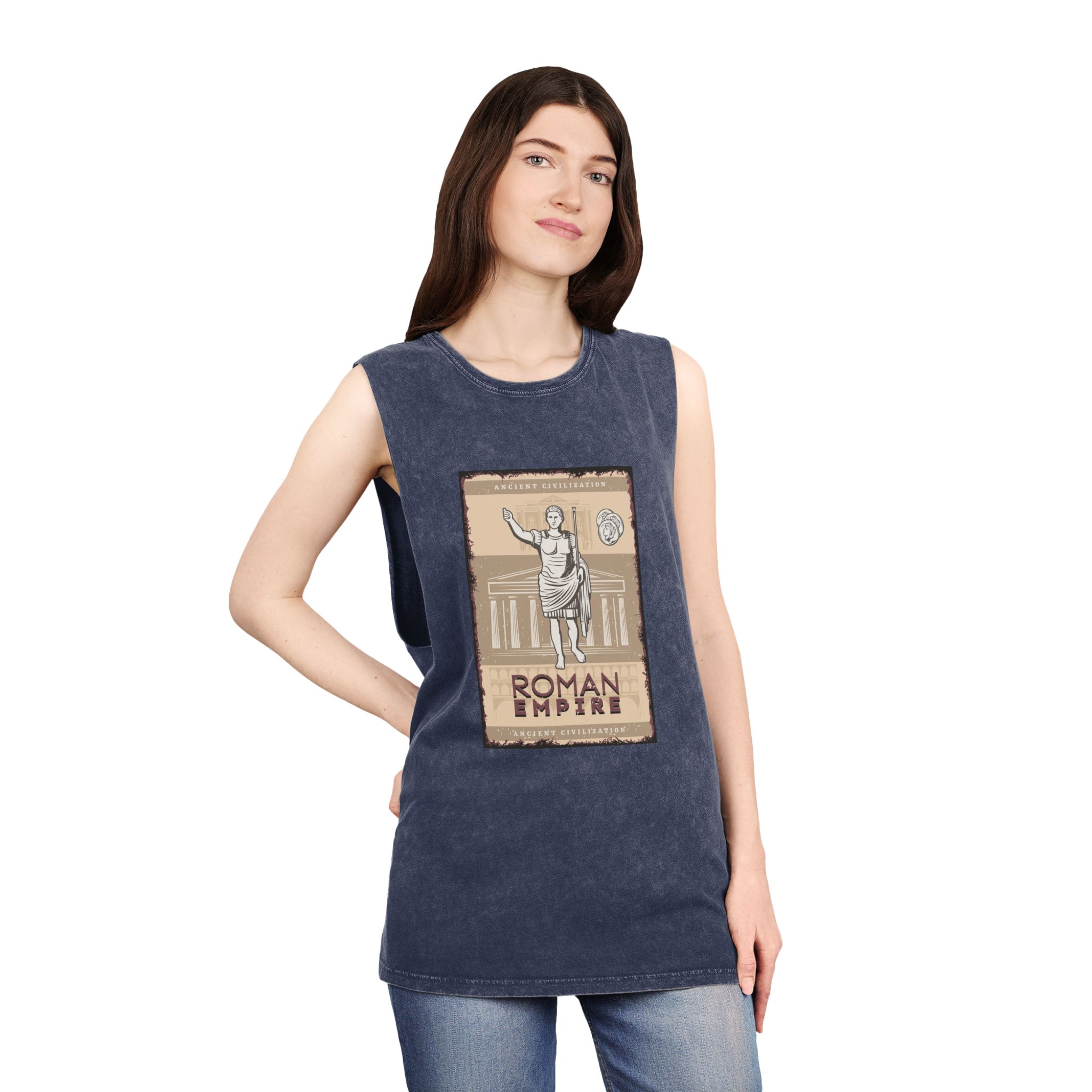 Historical Design 9A748A Unisex Stonewash Tank Top - Image 16