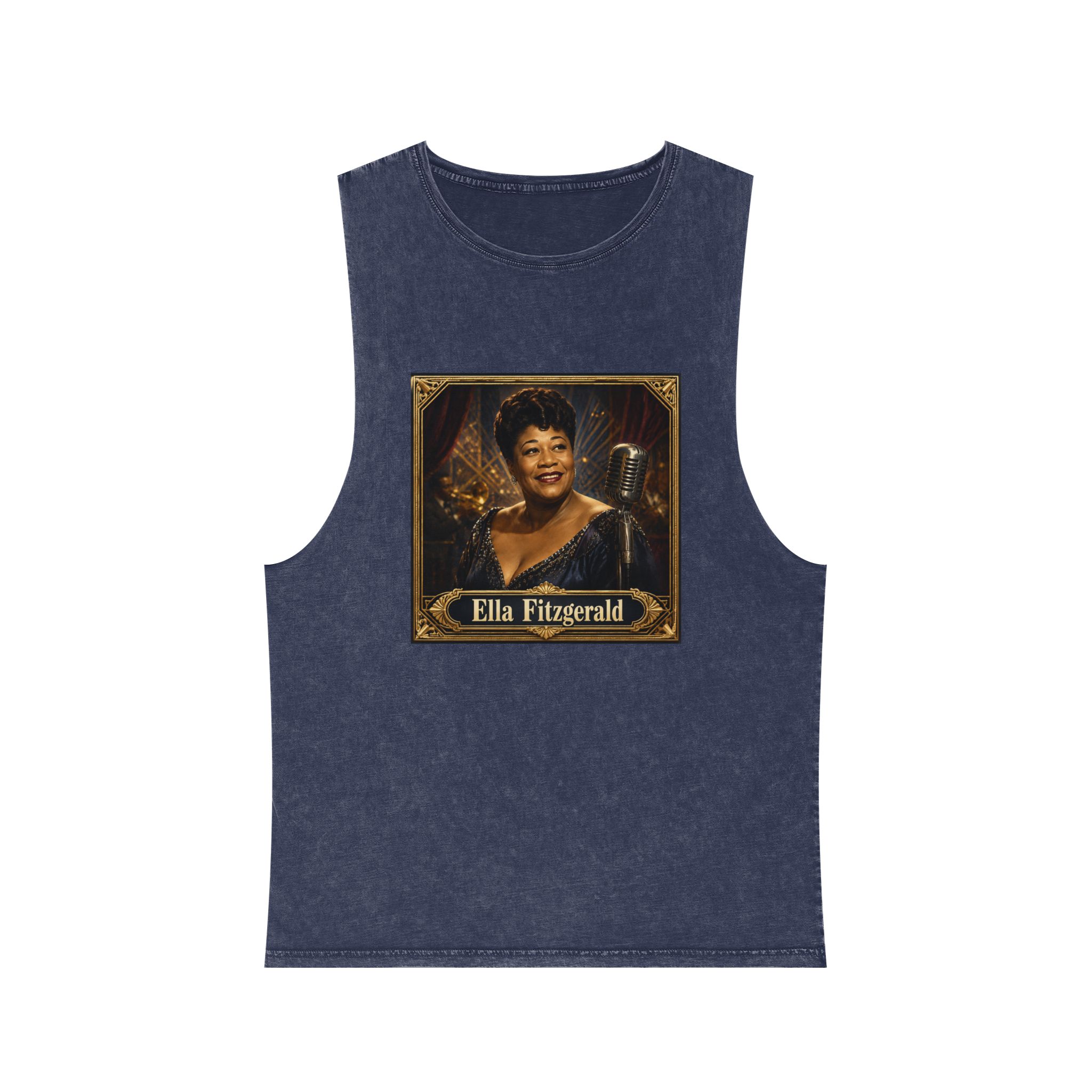 Ella Fitzgerald Unisex Stonewash Tank Top - Image 13