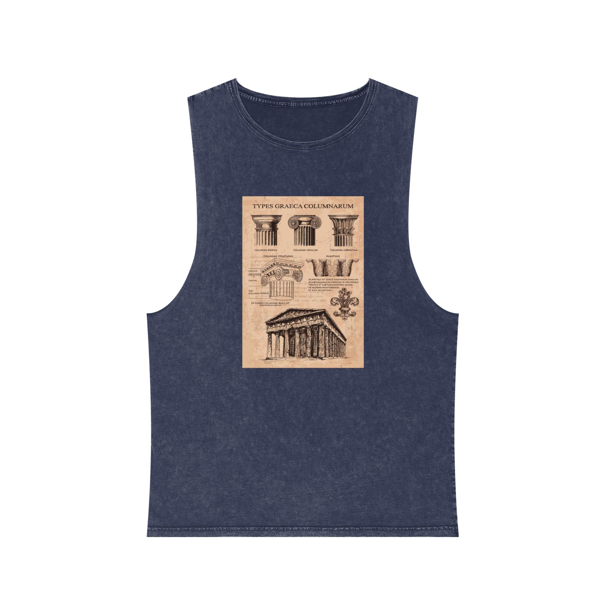 Historical Design E022AA Unisex Stonewash Tank Top - Image 13