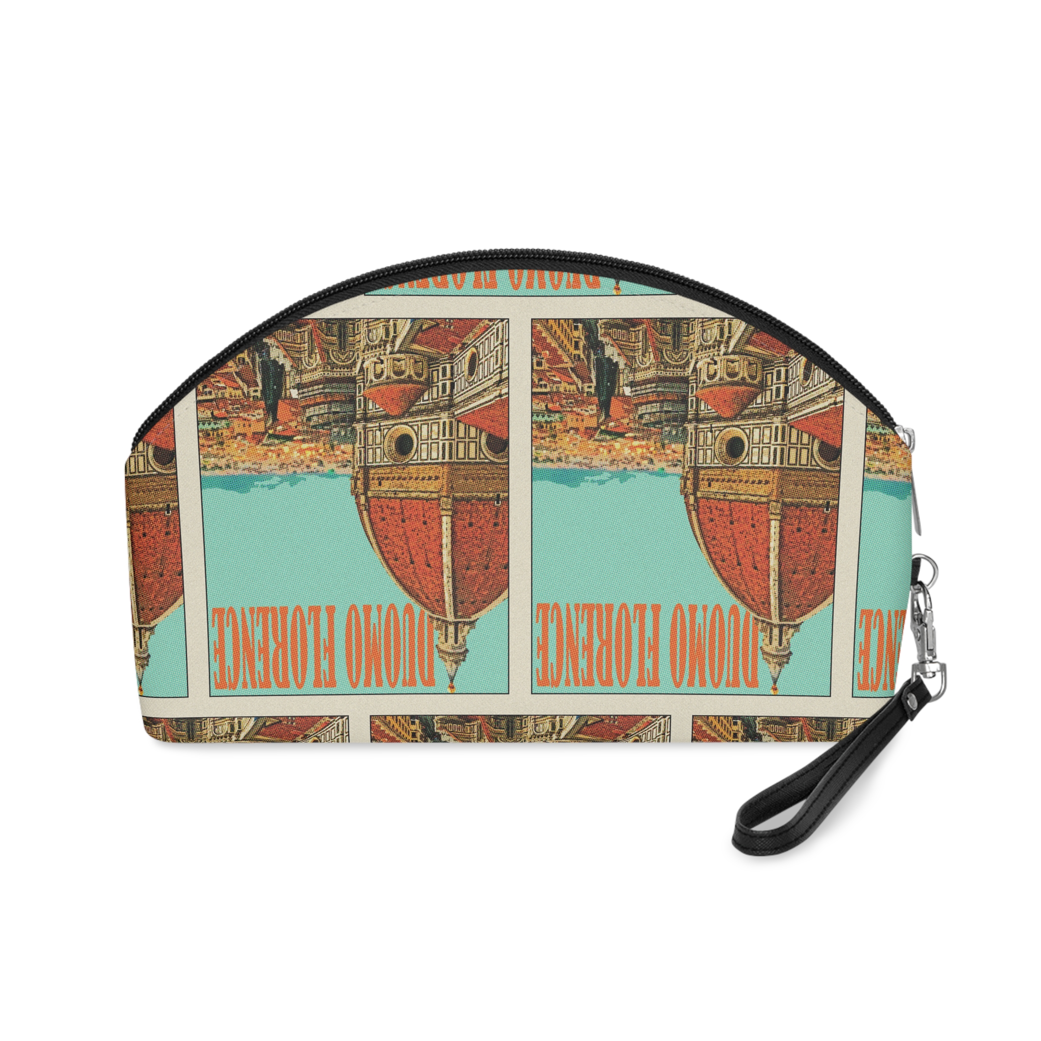 Duomo Florence Retro Travel Poster Makeup Bag - Image 2