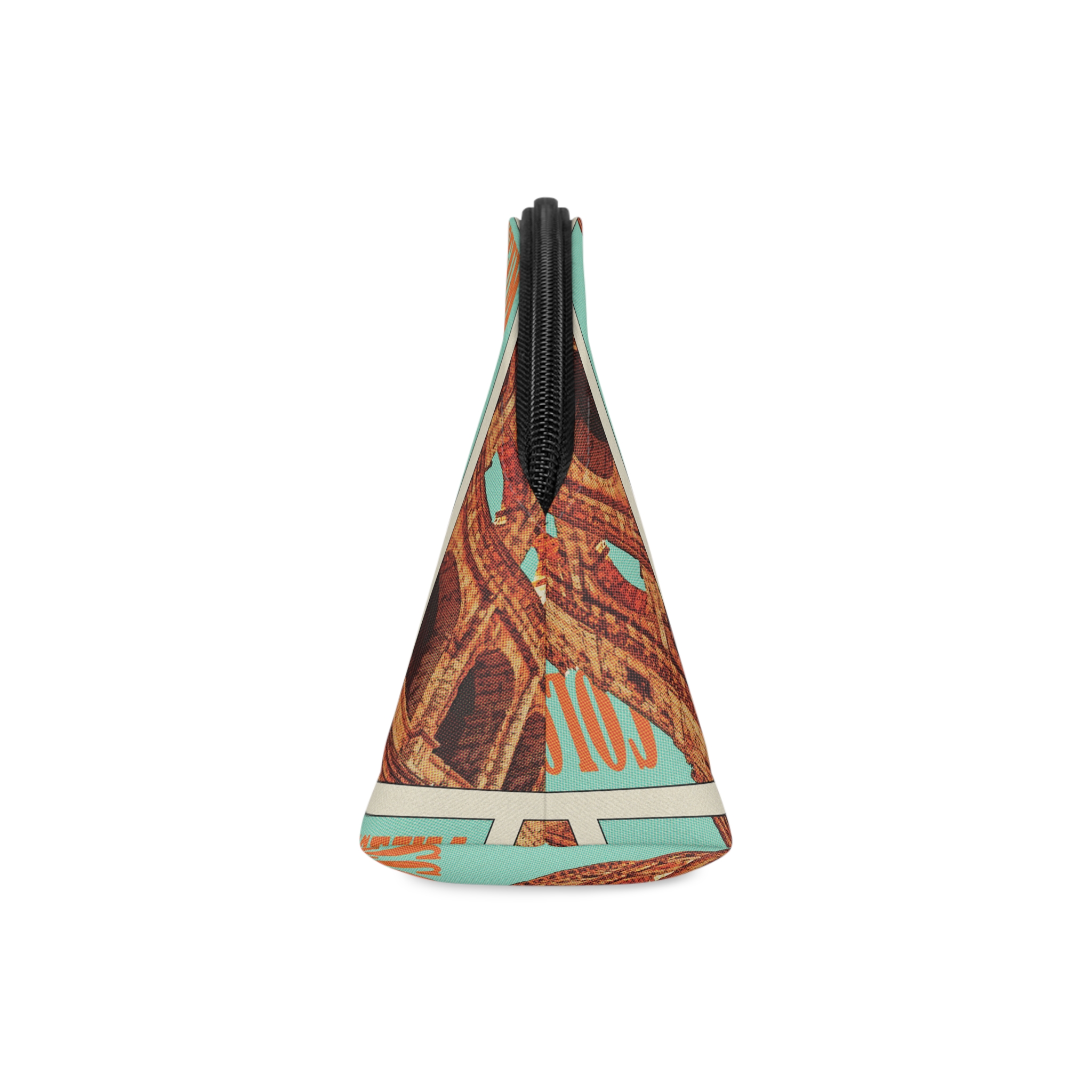 Colosseum Retro Travel Poster (2) Makeup Bag - Image 4