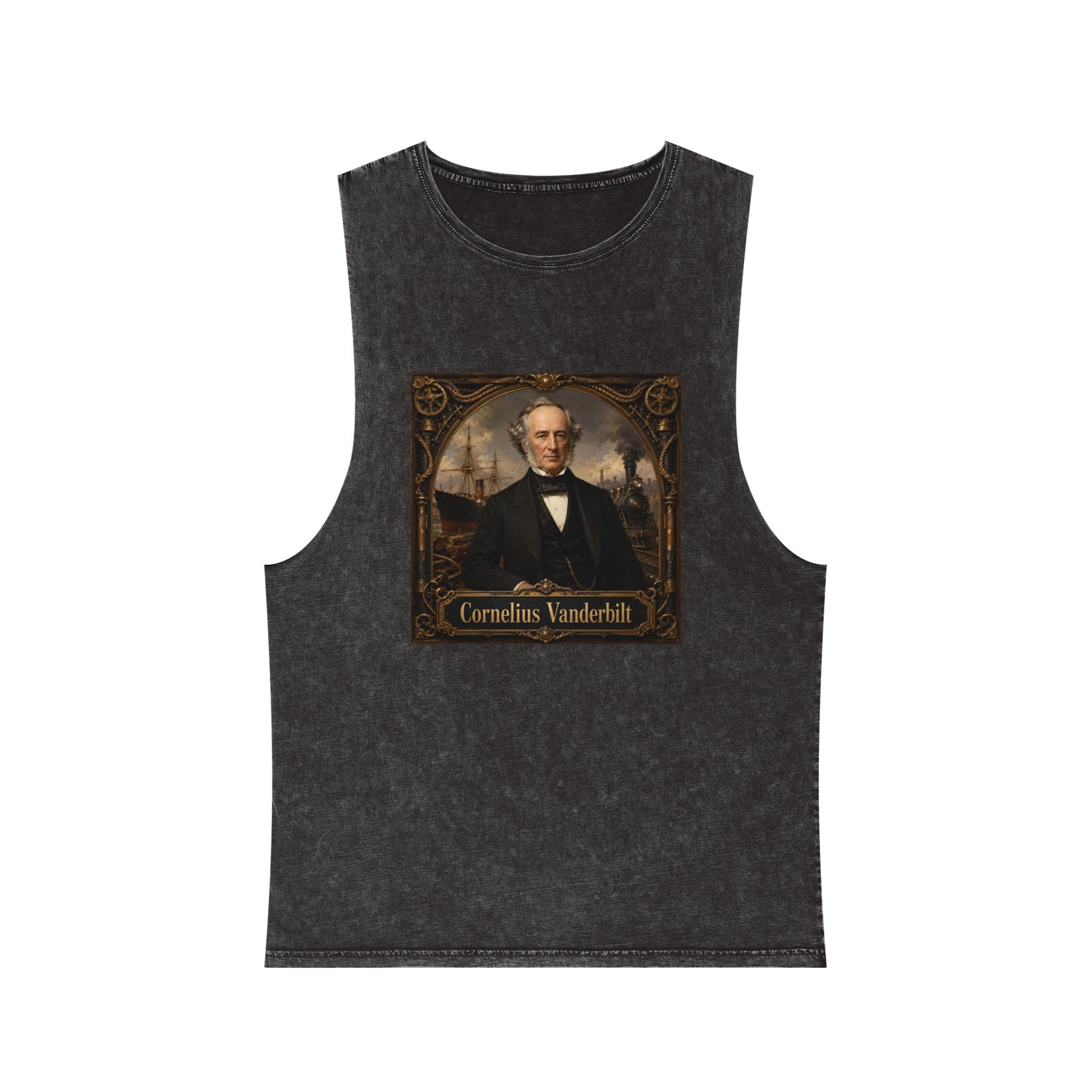 Cornelius Vanderbilt Unisex Stonewash Tank Top