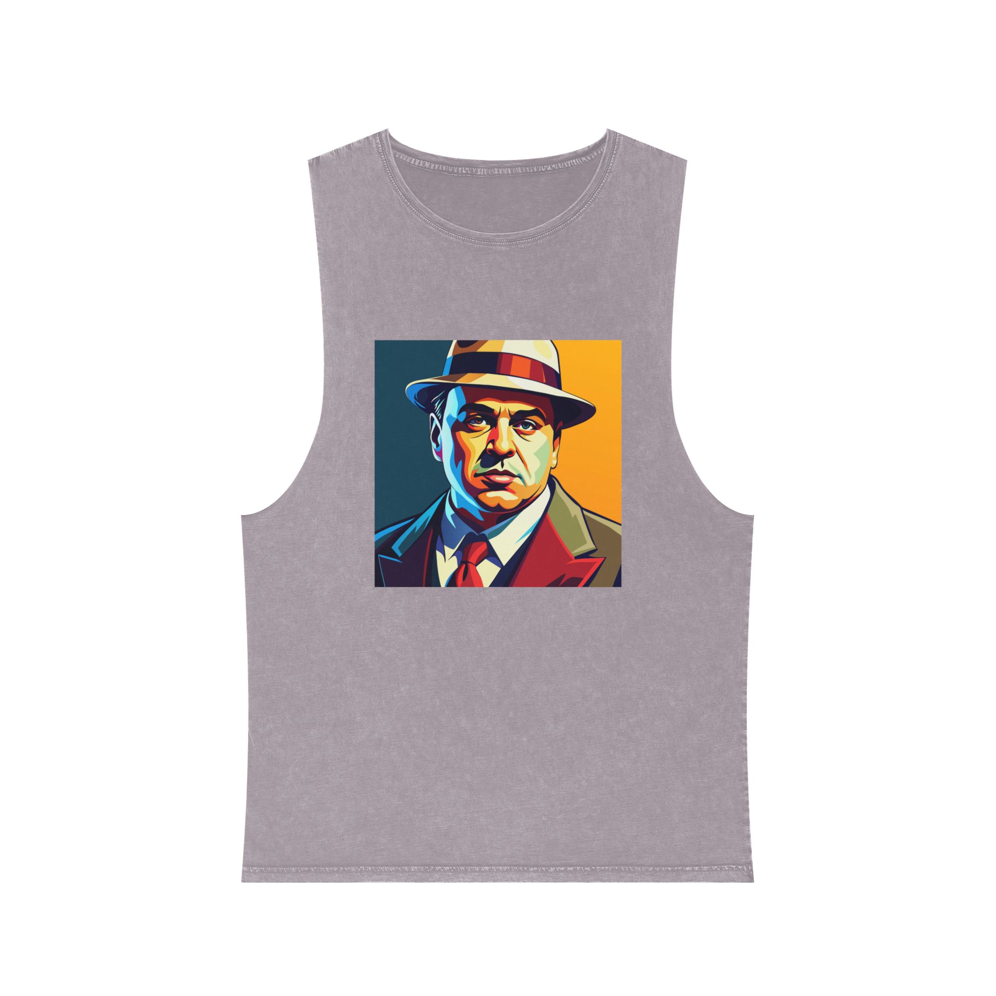 Al Capone V2 Unisex Stonewash Tank Top - Image 17