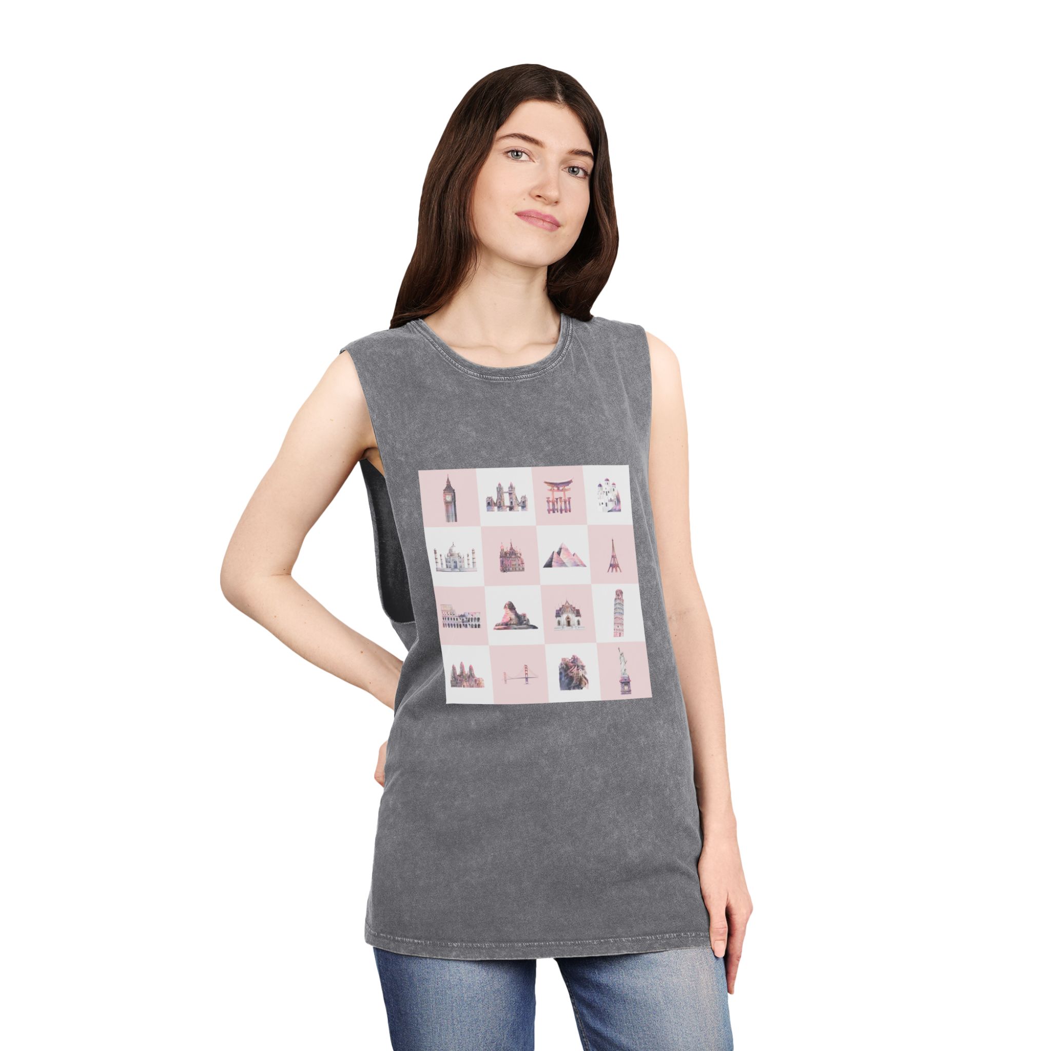 Historical Design A1684C Unisex Stonewash Tank Top - Image 12