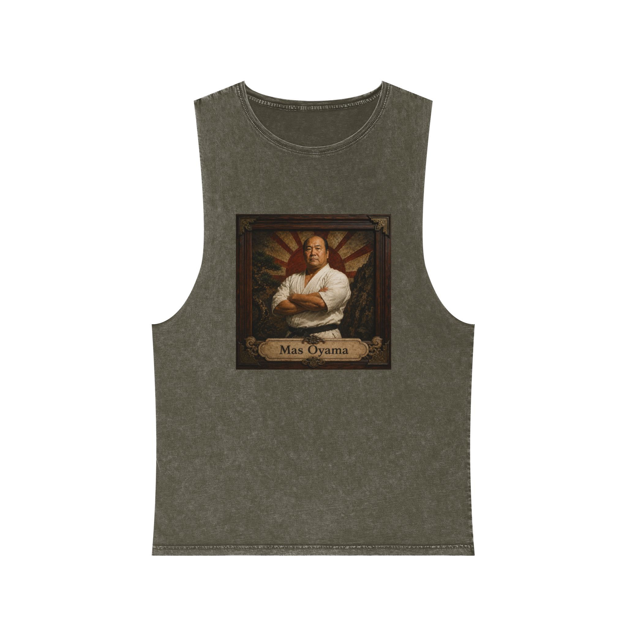 Mas Oyama Unisex Stonewash Tank Top - Image 5