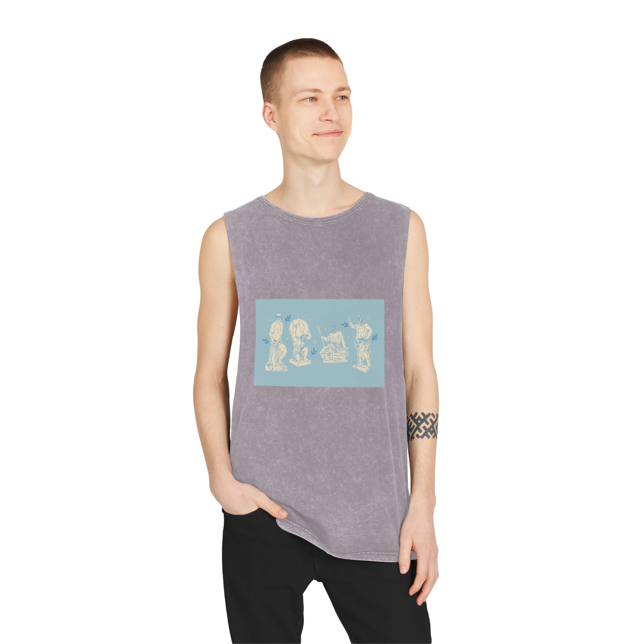 Historical Design E0223A Unisex Stonewash Tank Top - Image 19
