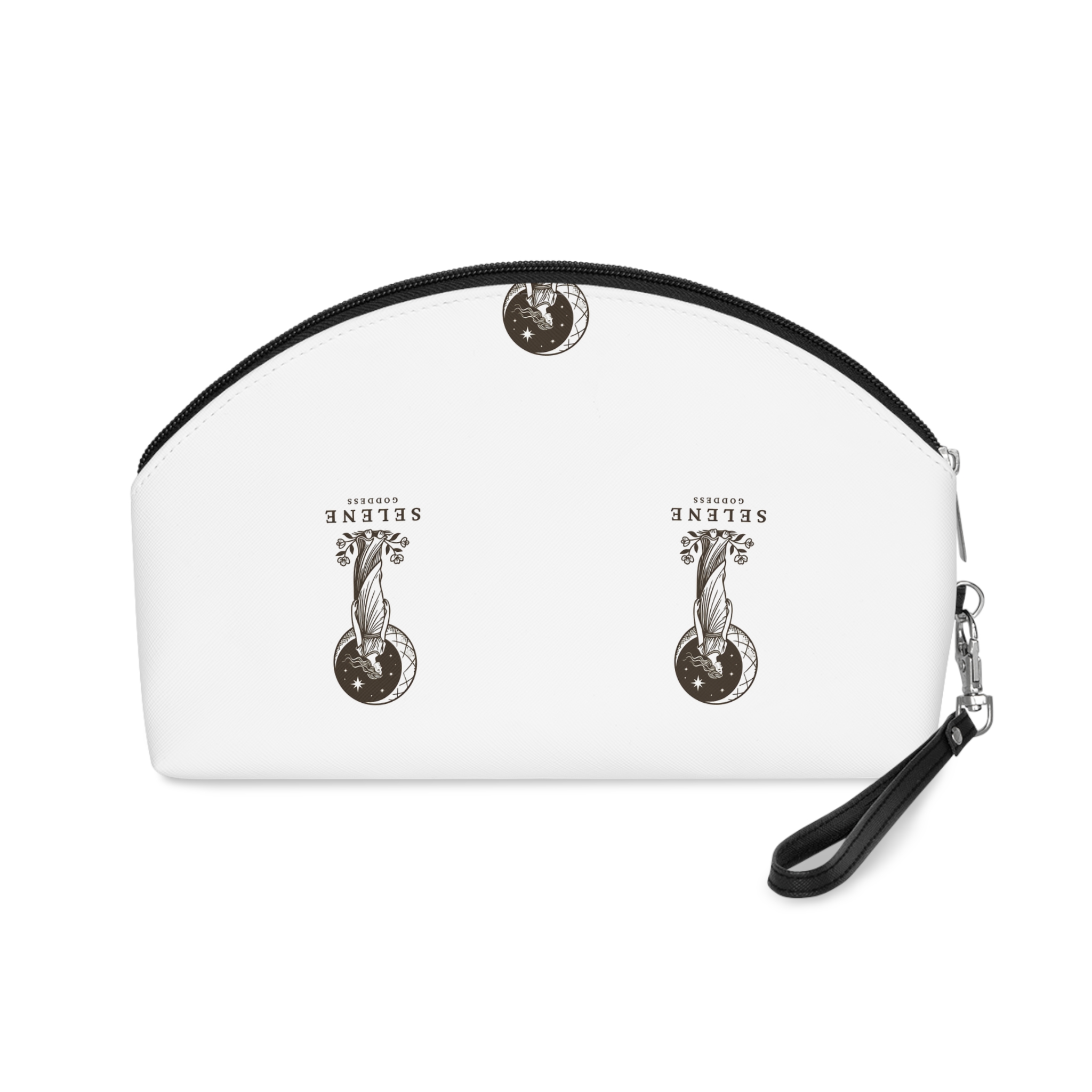 Engraving Illustration Selene Greek Moon Goddess Vector Template Makeup Bag - Image 2