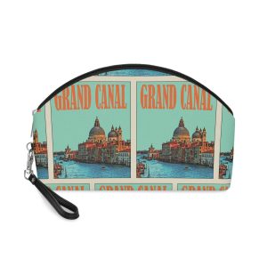 Grand Canal Retro Travel Poster (1) Makeup Bag
