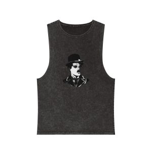 Charlie Chaplin Unisex Stonewash Tank Top