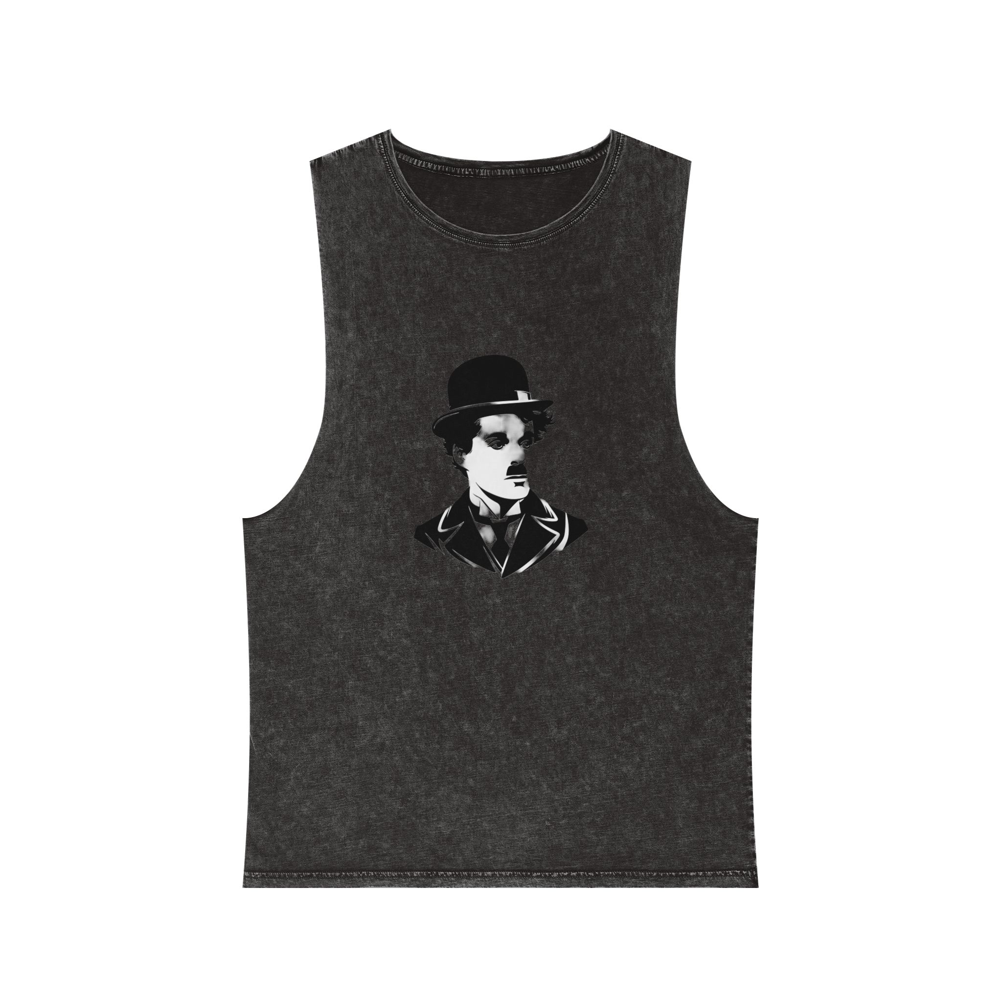 Charlie Chaplin Unisex Stonewash Tank Top