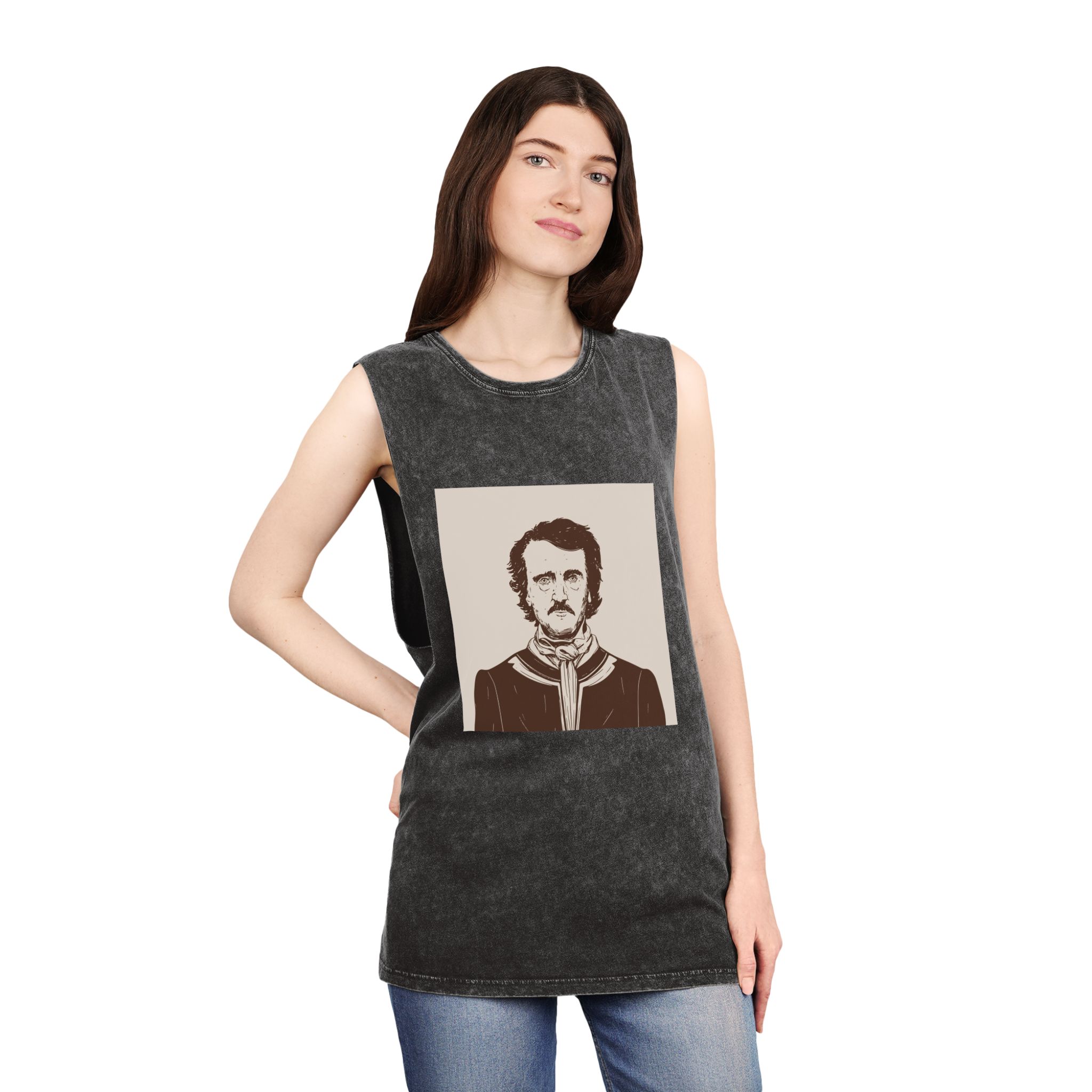 Historical Design B097FC Unisex Stonewash Tank Top - Image 4