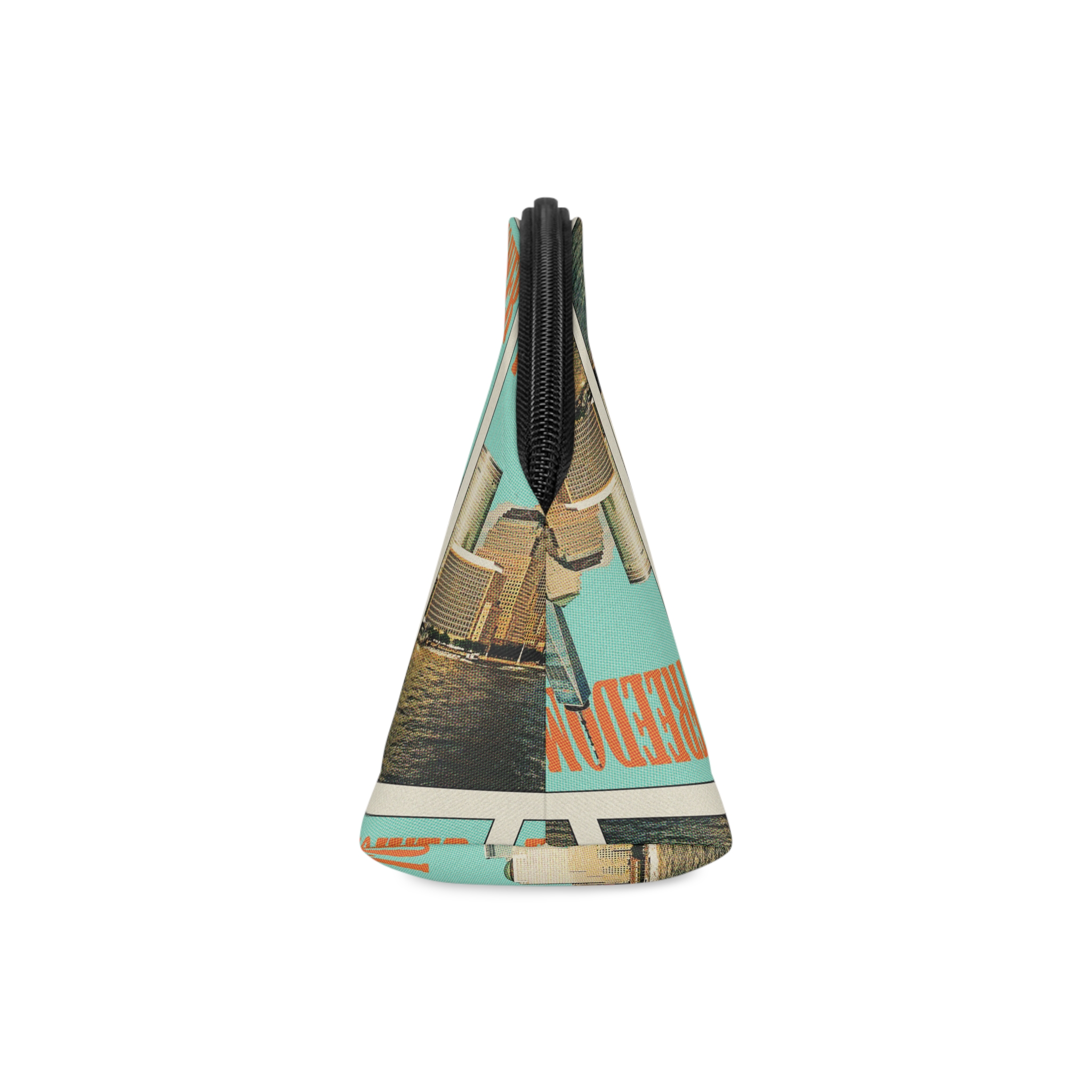 Freedom Tower Retro Travel Poster Makeup Bag - Image 4