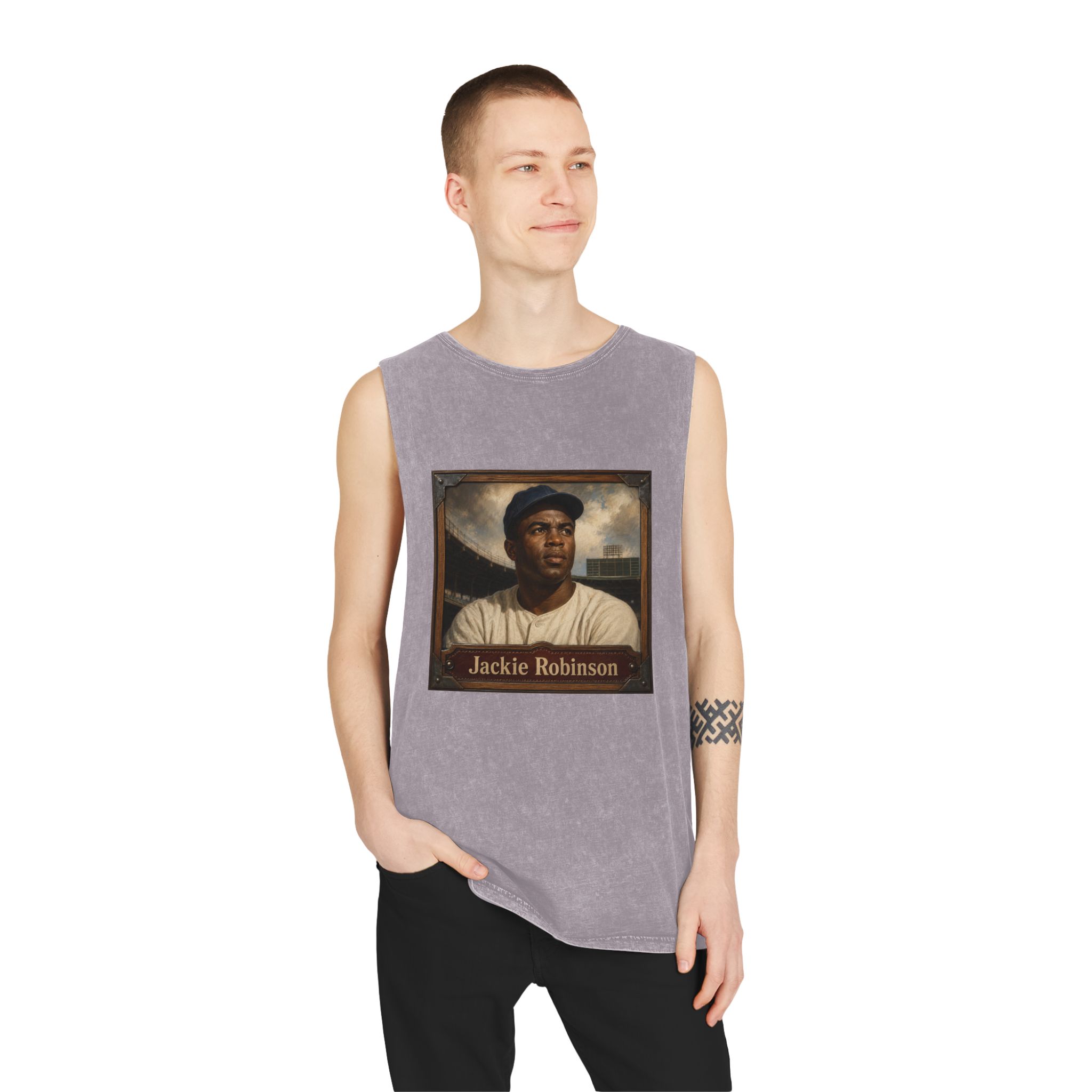 Jackie Robinson Unisex Stonewash Tank Top - Image 19