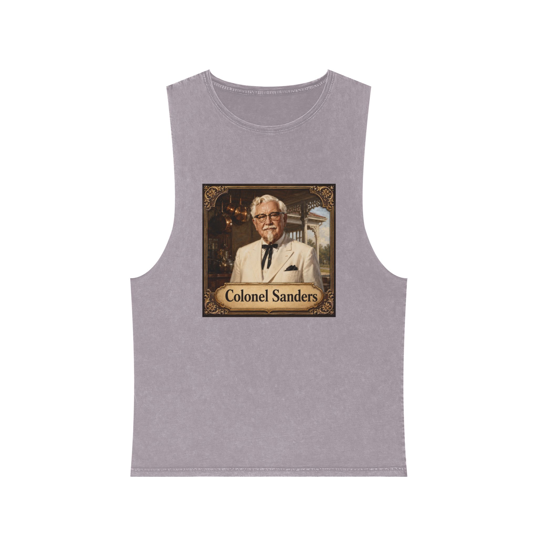 Colonel Sanders Unisex Stonewash Tank Top - Image 17