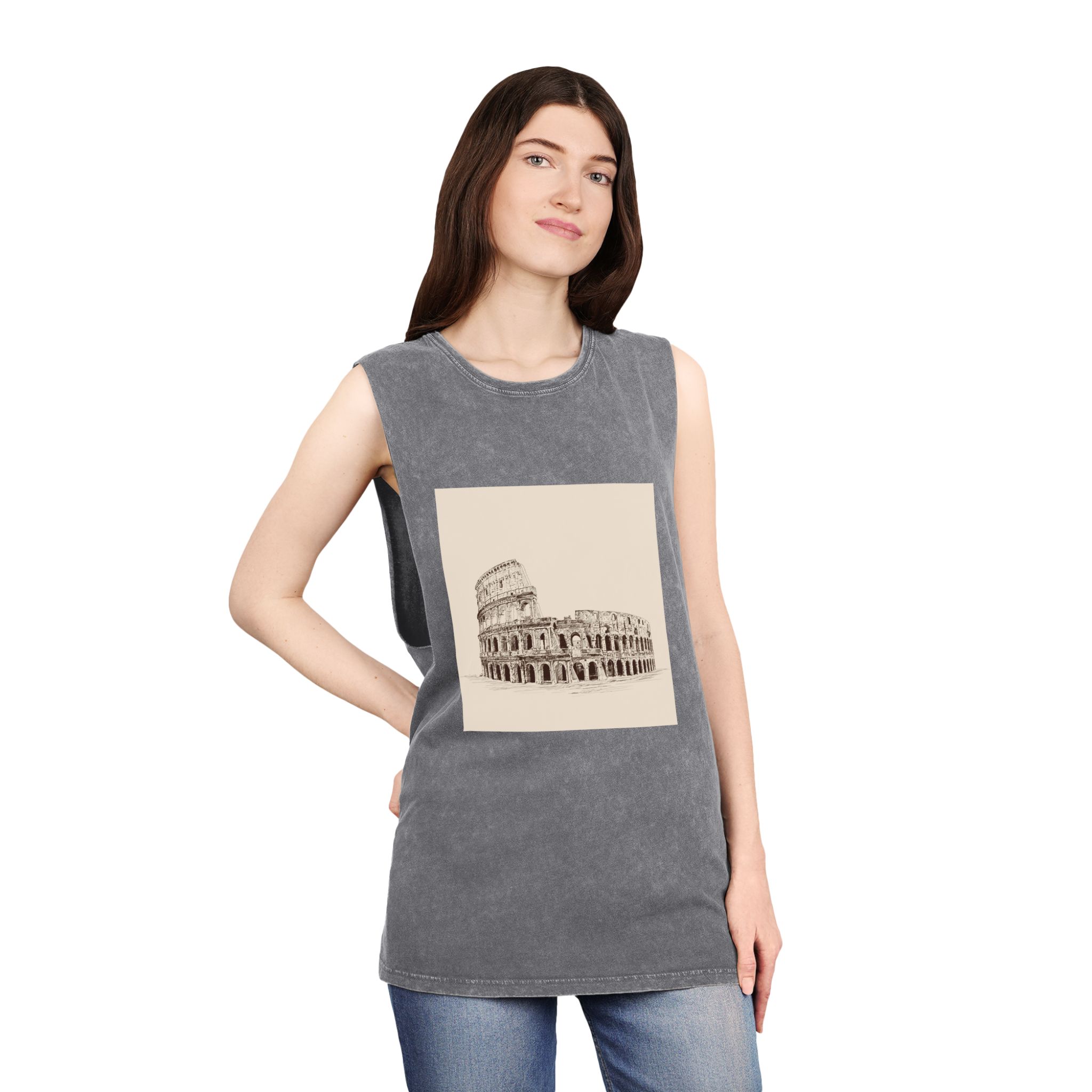 Historical Design BBE048 Unisex Stonewash Tank Top - Image 12