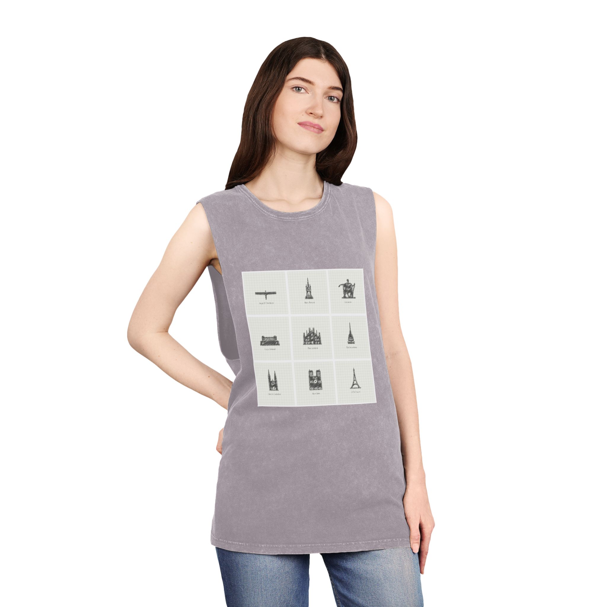 Historical Design A98AD2 Unisex Stonewash Tank Top - Image 20
