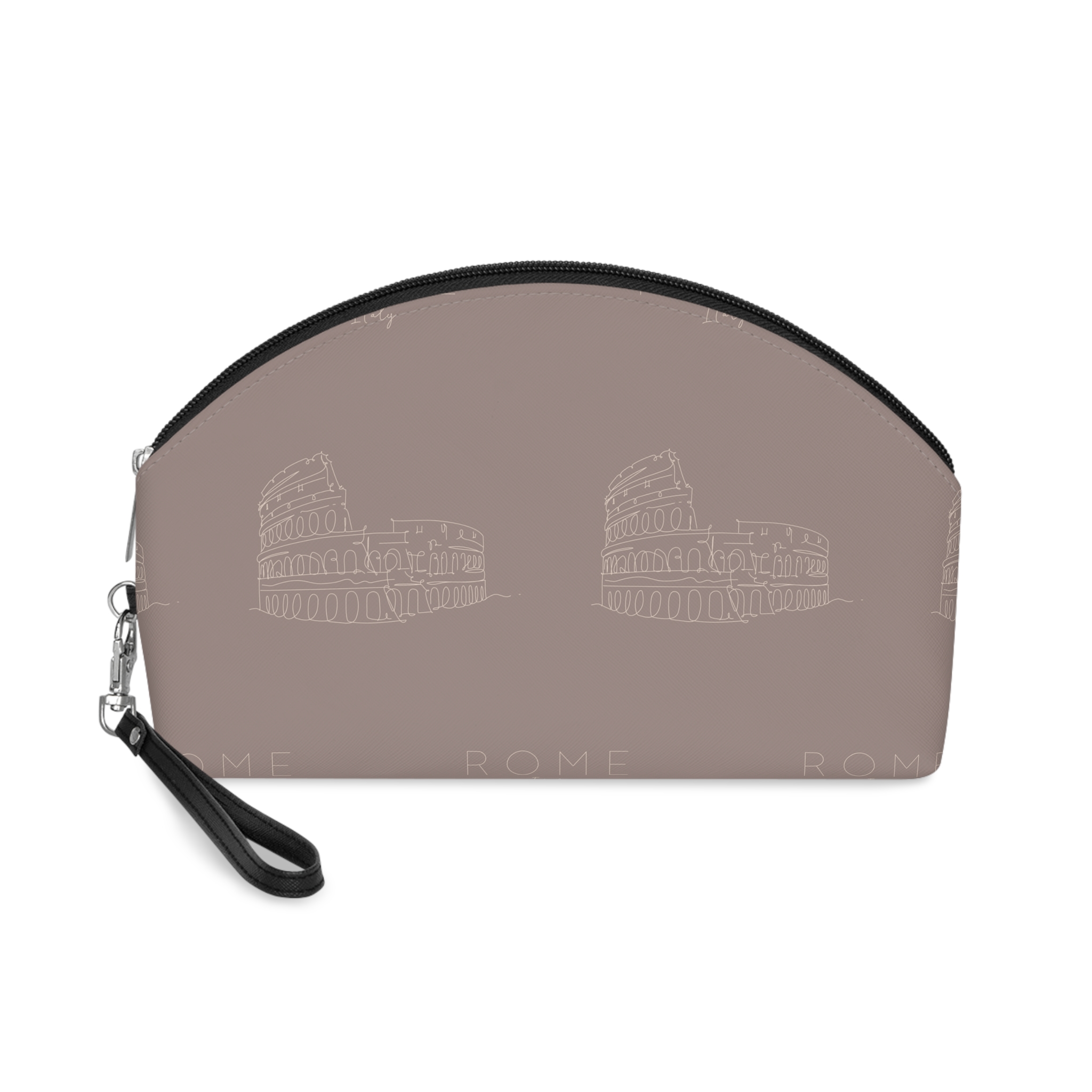 Poster City Rome Brown Makeup Bag
