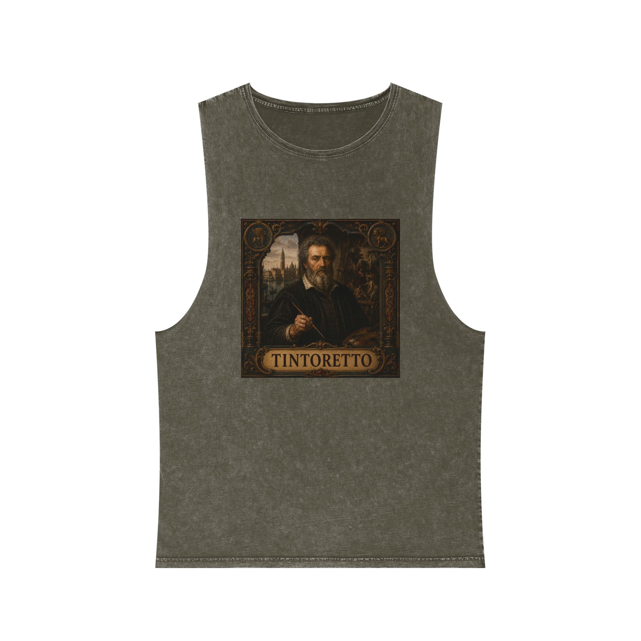 Tintoretto Unisex Stonewash Tank Top - Image 5