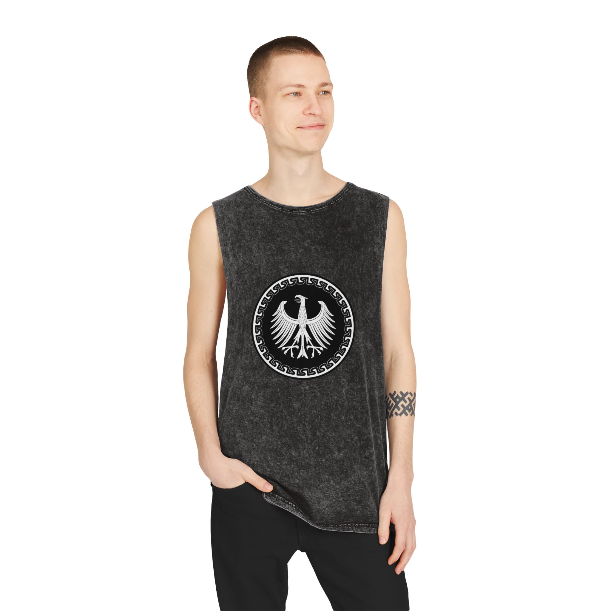 Historical Design 20BB62 Unisex Stonewash Tank Top - Image 3