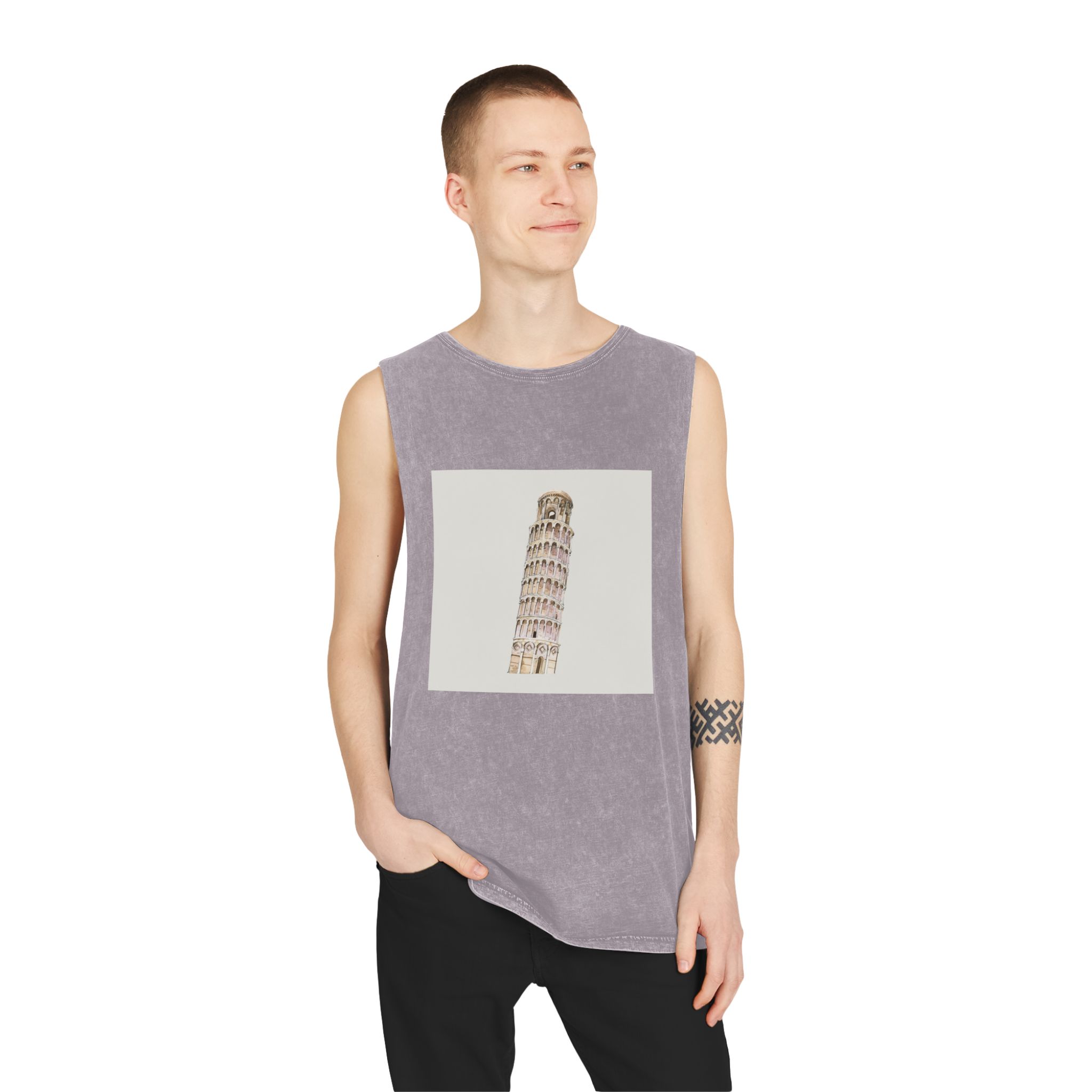 Historical Design E34AA7 Unisex Stonewash Tank Top - Image 19