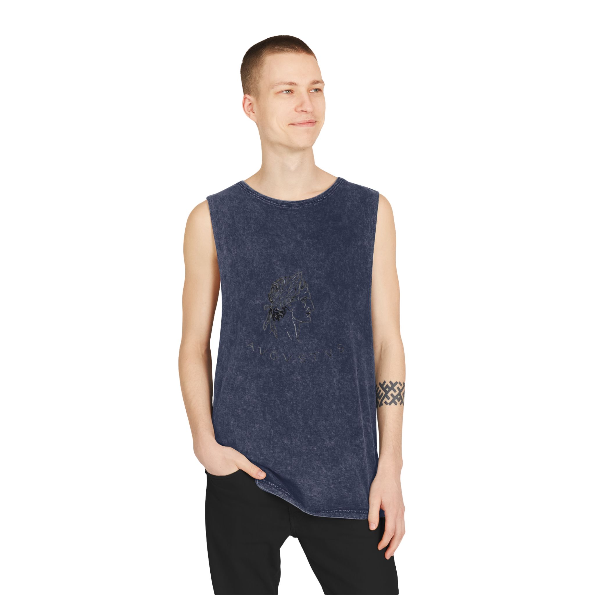 Augustus Unisex Stonewash Tank Top - Image 15