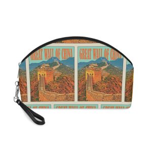 Great Wall China Retro Travel Poster Makeup Bag