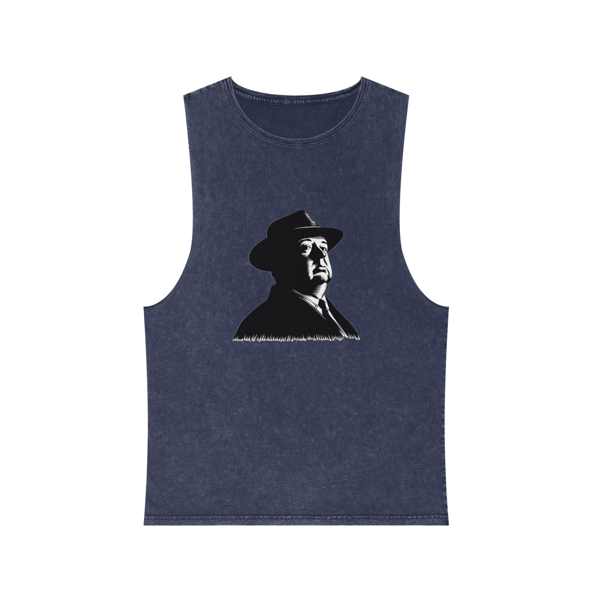Fondo de “alfred Hitchcock (1) Unisex Stonewash Tank Top - Image 13