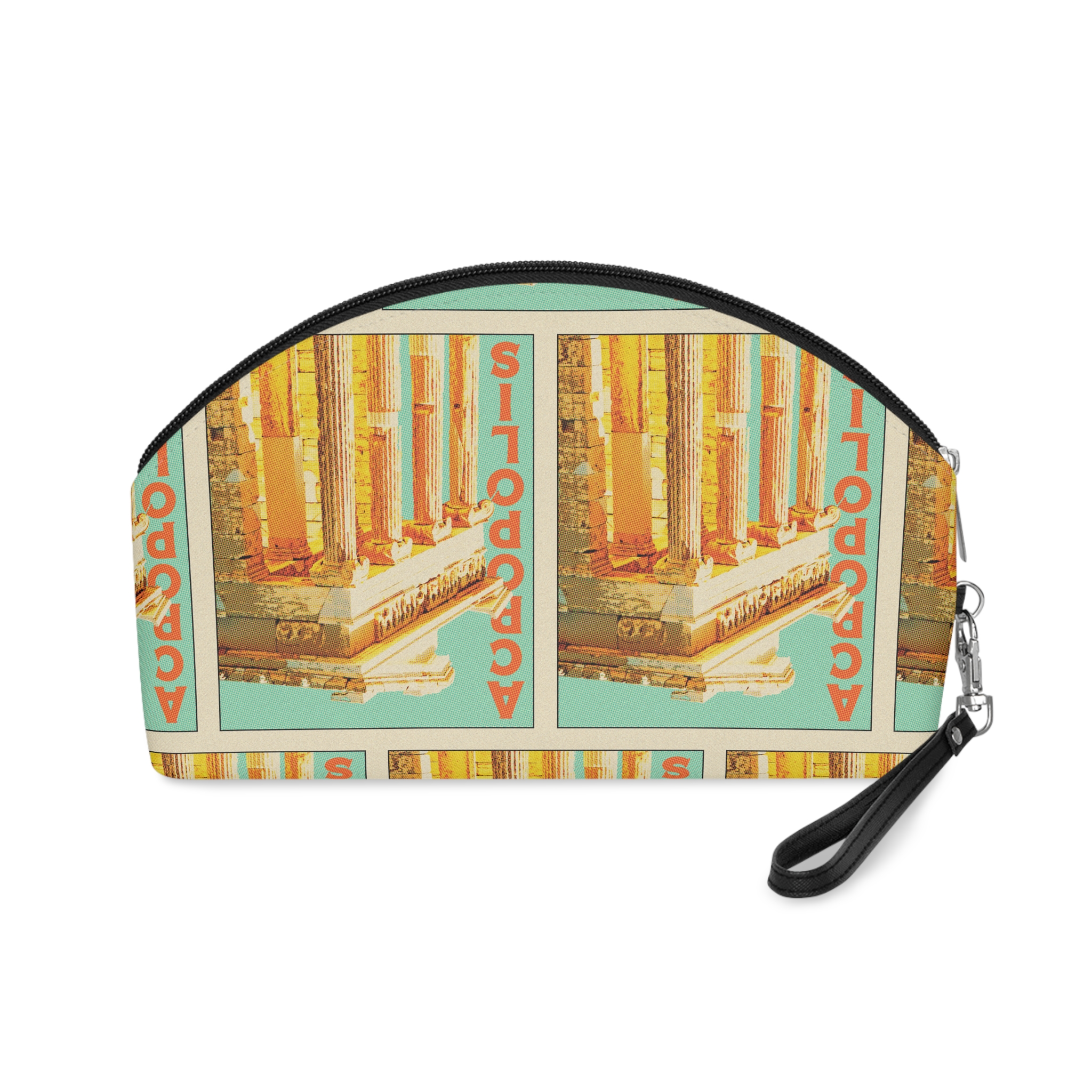 Acropolis Retro Travel Poster Makeup Bag - Image 2